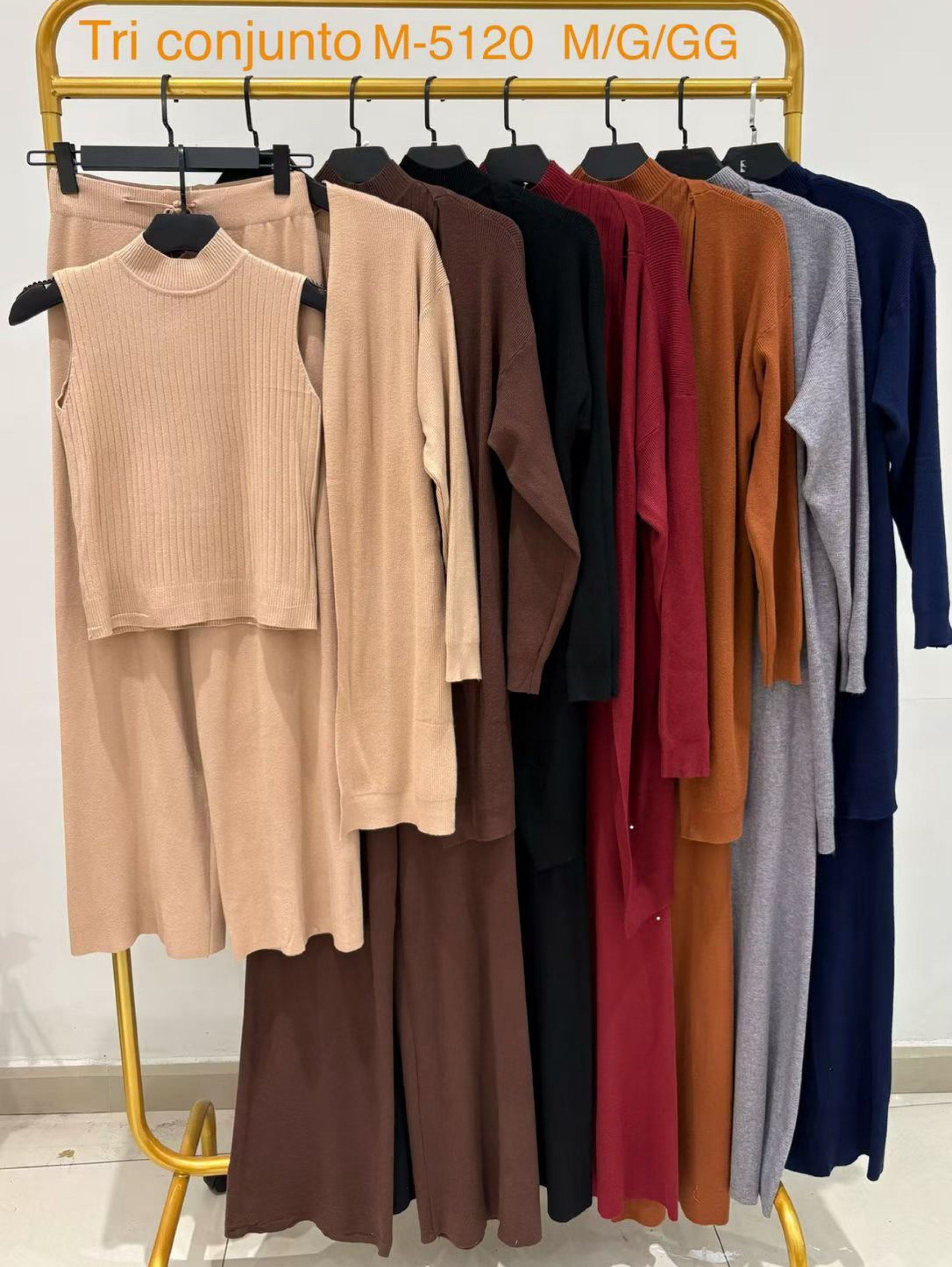 Conjunto de 3pecas kimono regata e calça