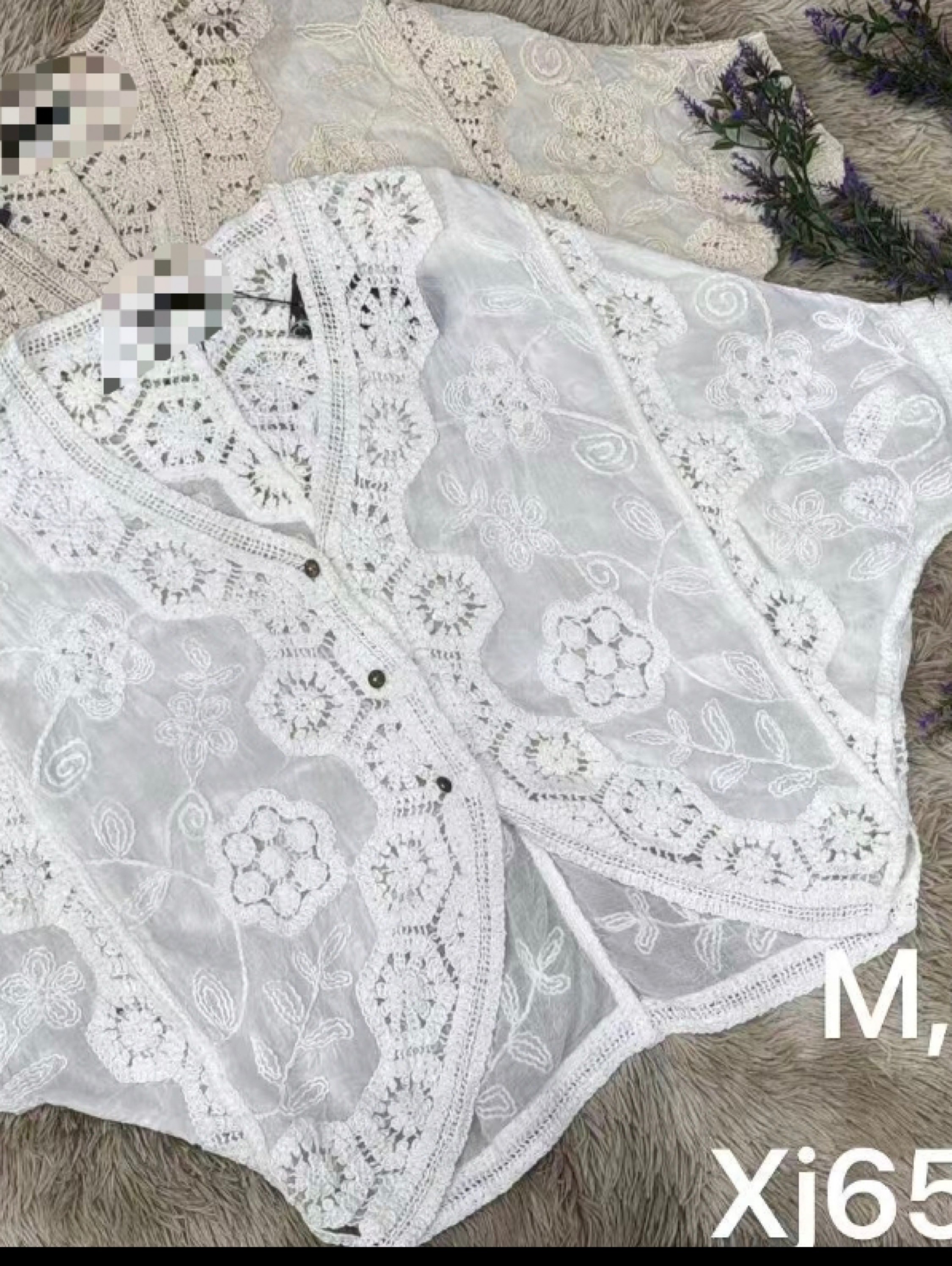 Blusa de crochê para praia