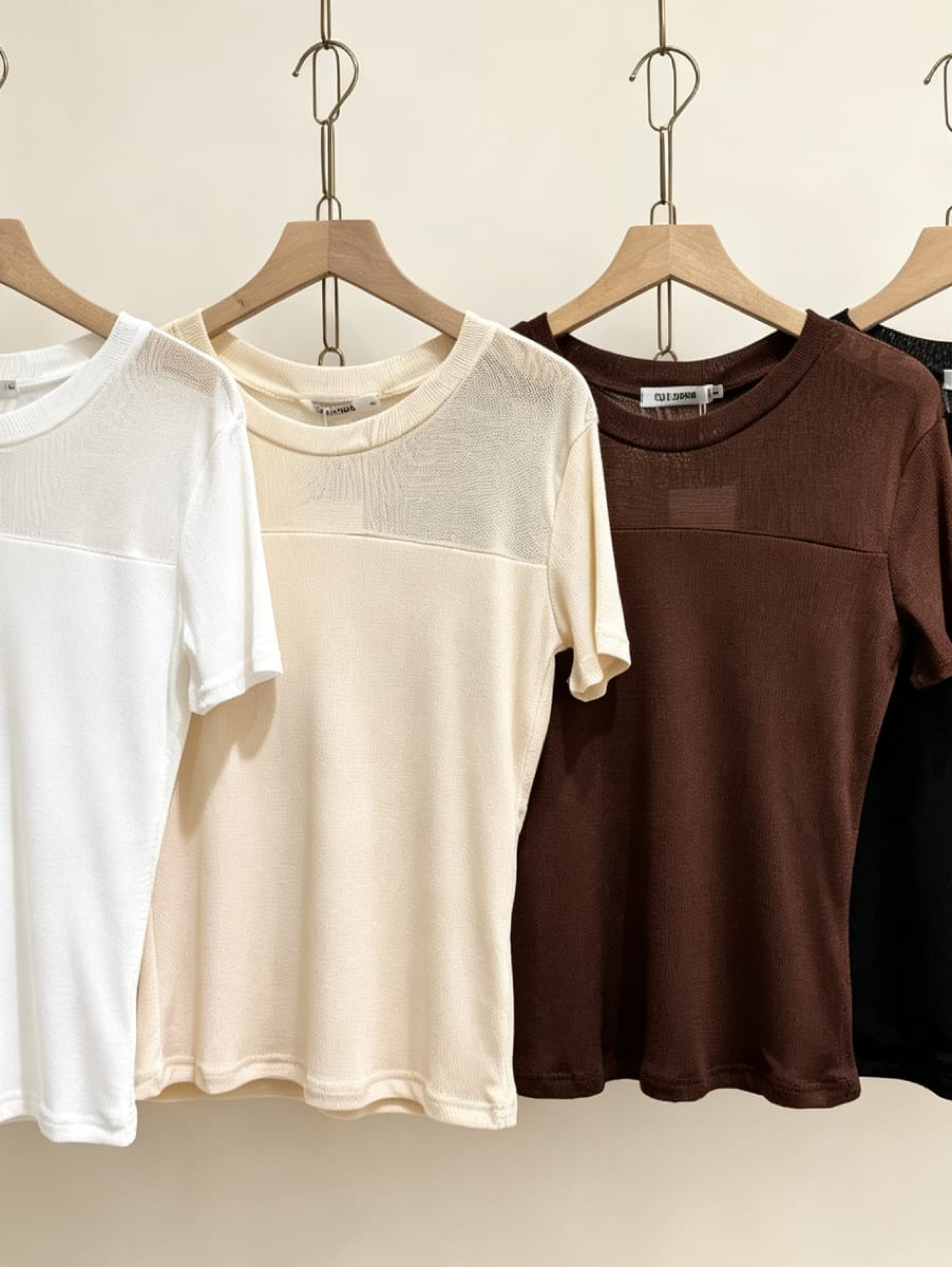 Blusa de tule forrado manga curto importado