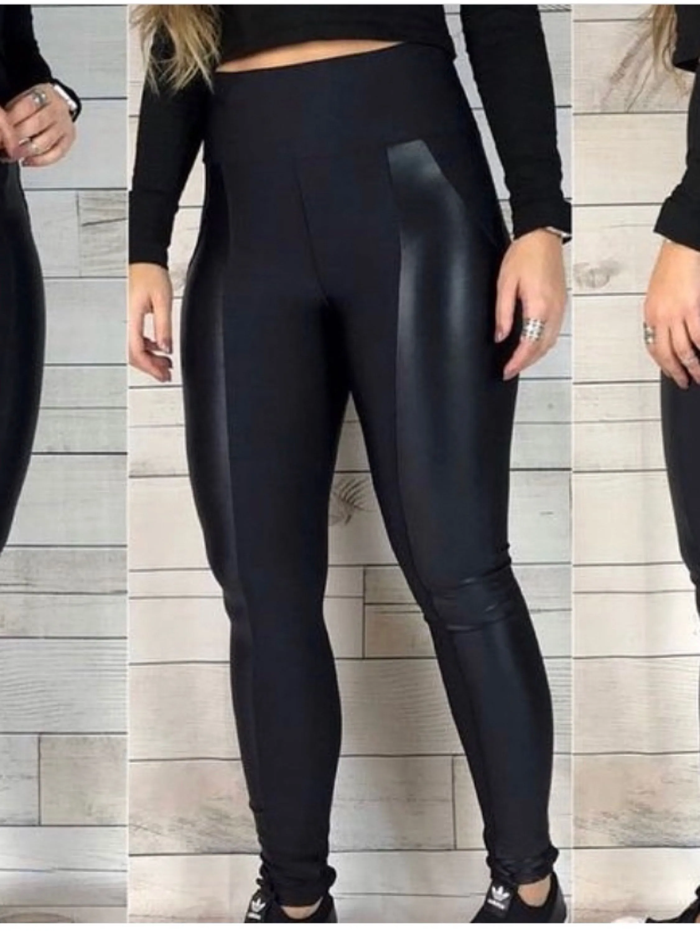 calça legging com cirre flanelado