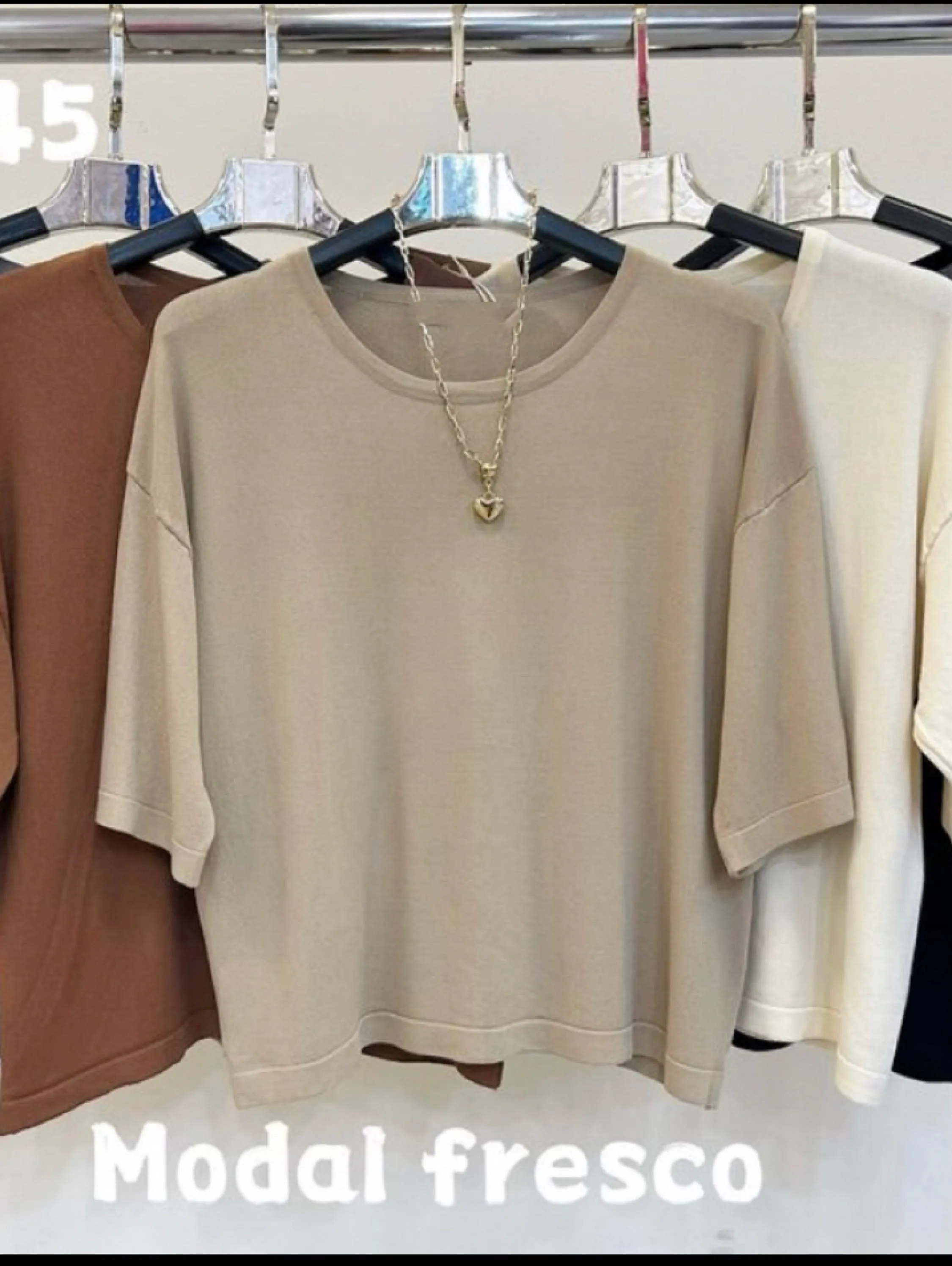 blusa de modal frio liso importado