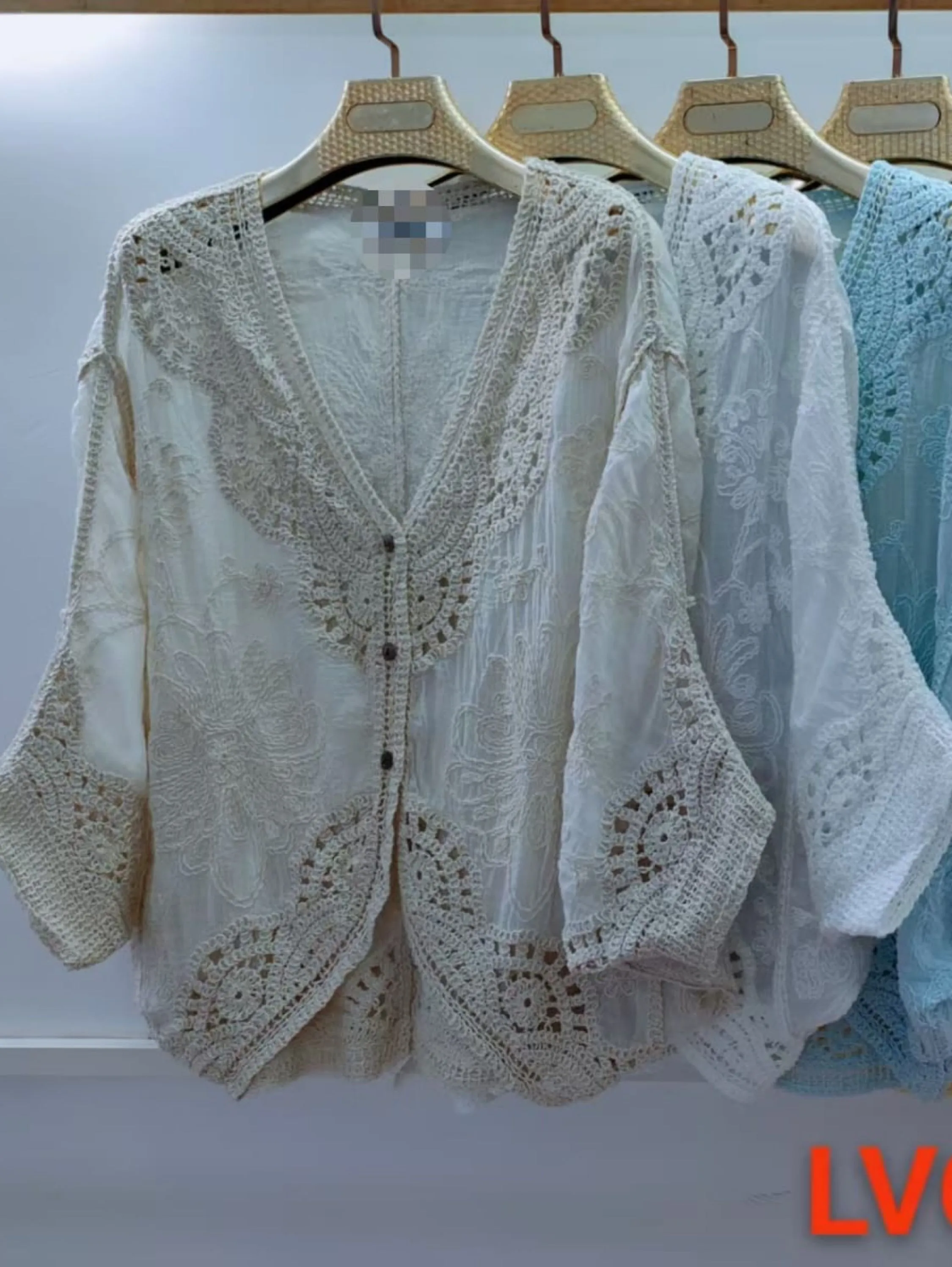 Kimono  croche colorida