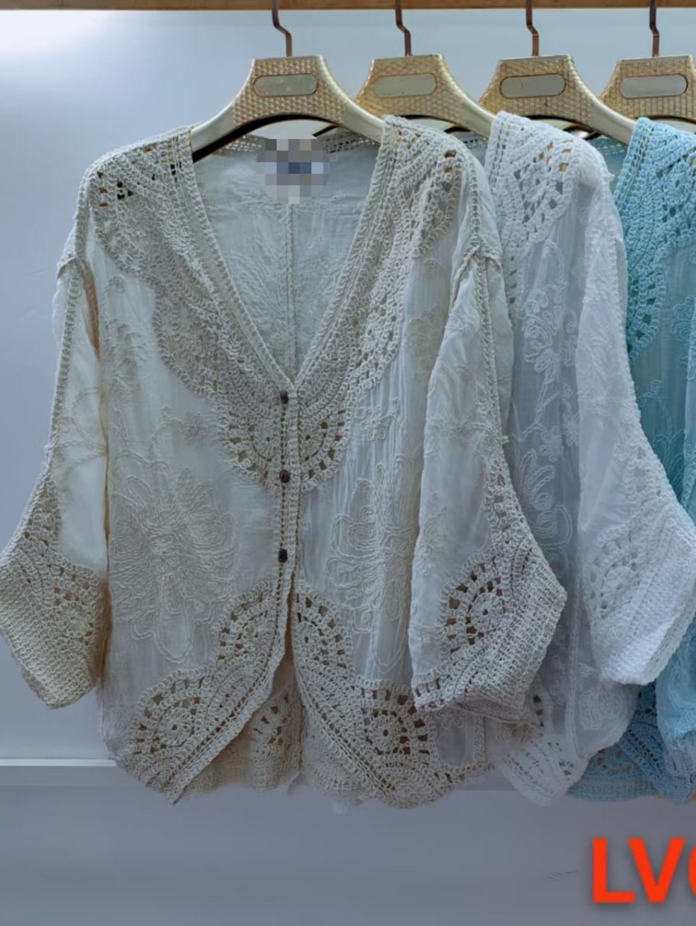 Kimono croche colorida