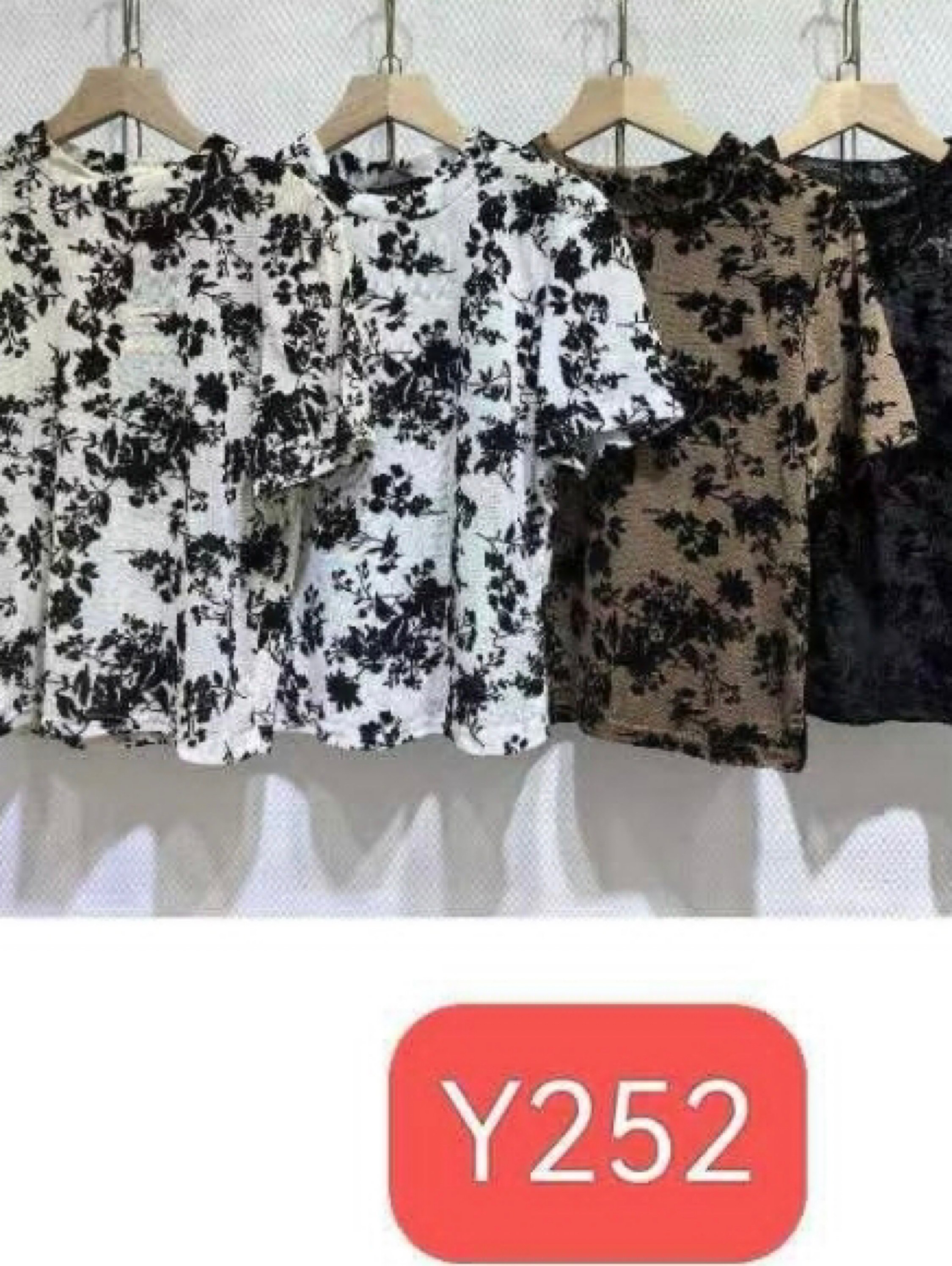 Blusa de tule estampada improtado