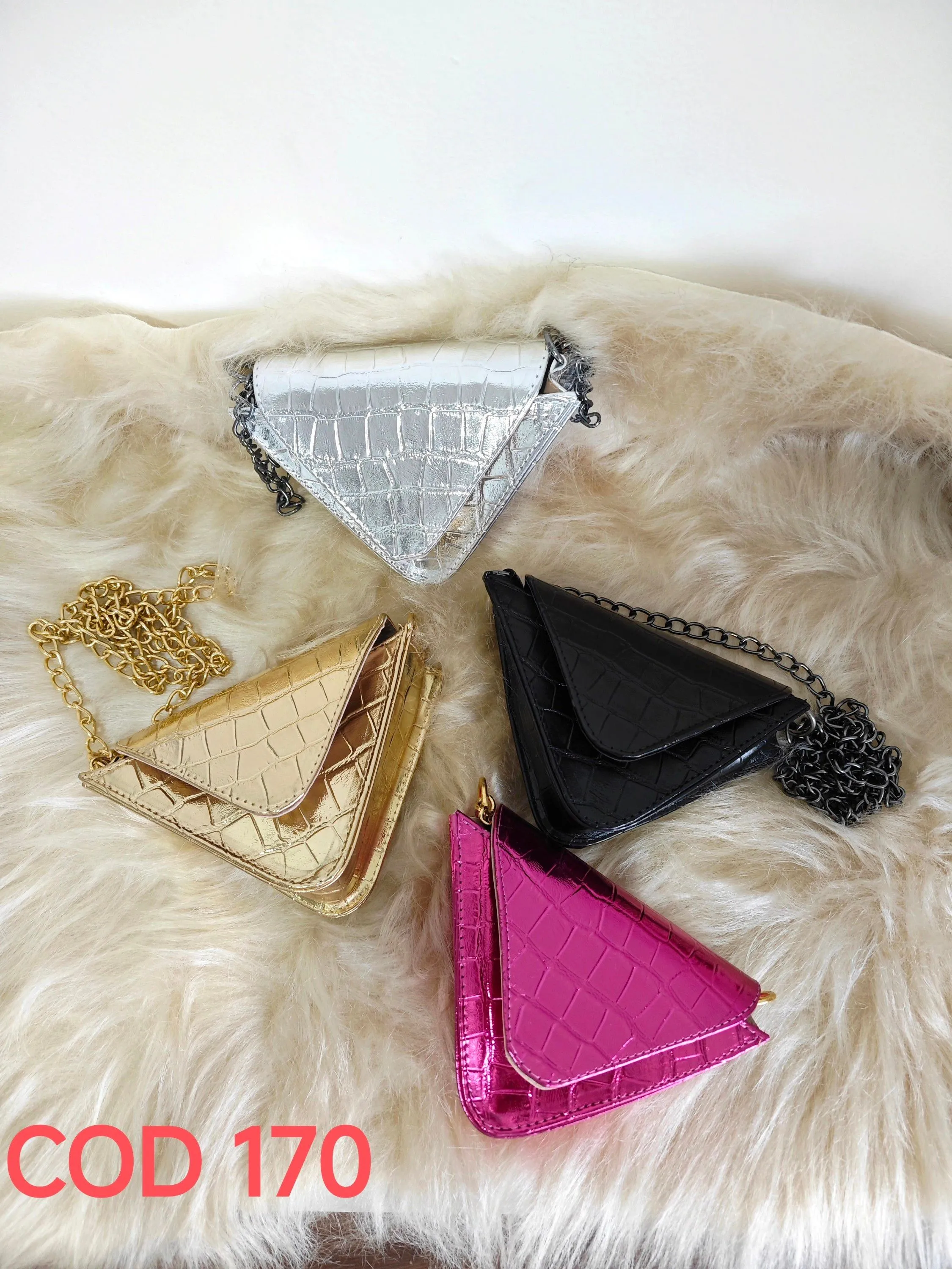 mini bolsa feminina Bolsa triangular crossbody