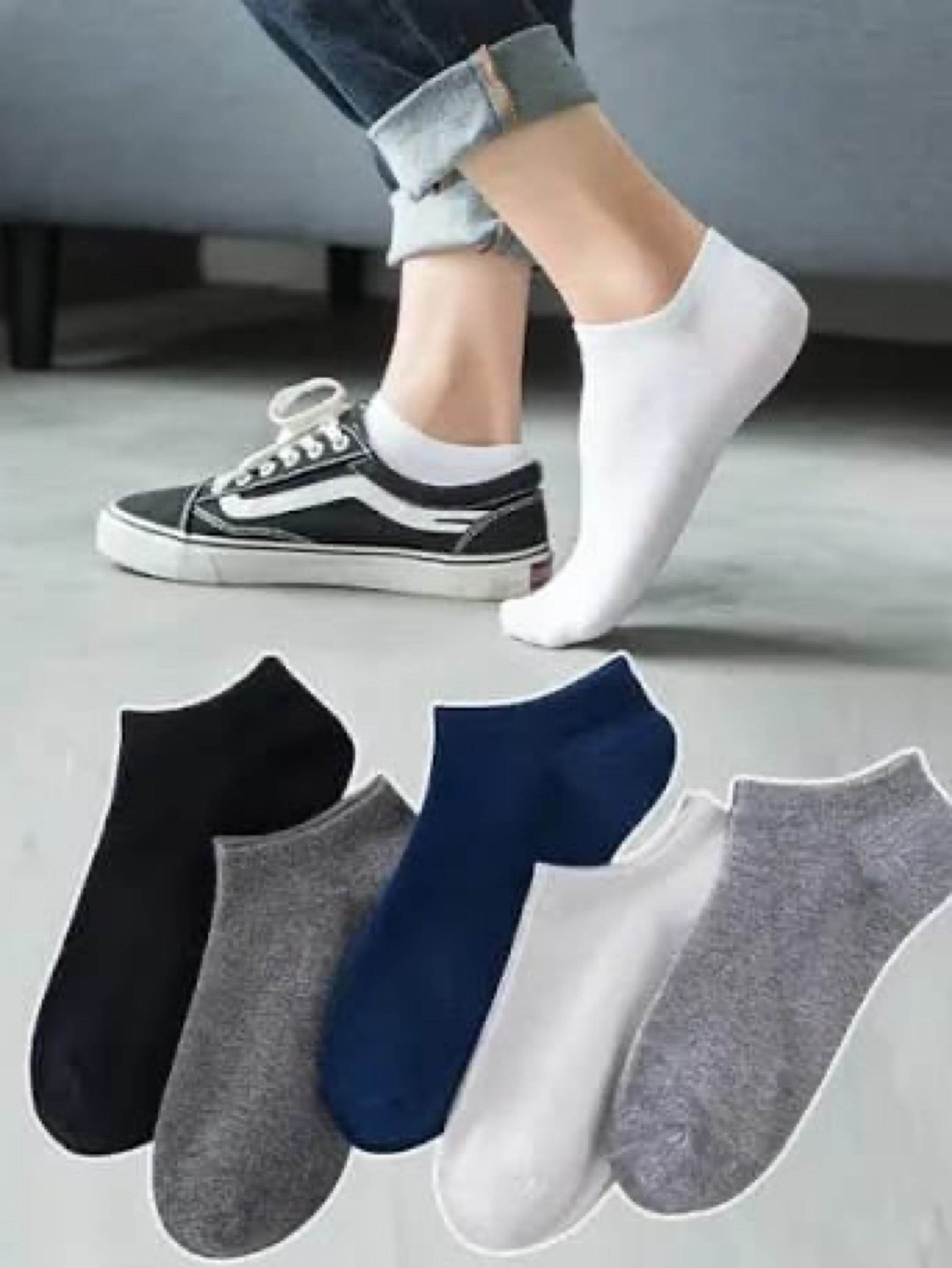 Kit 12 pares Meia soquete masculinas preta/mesclado