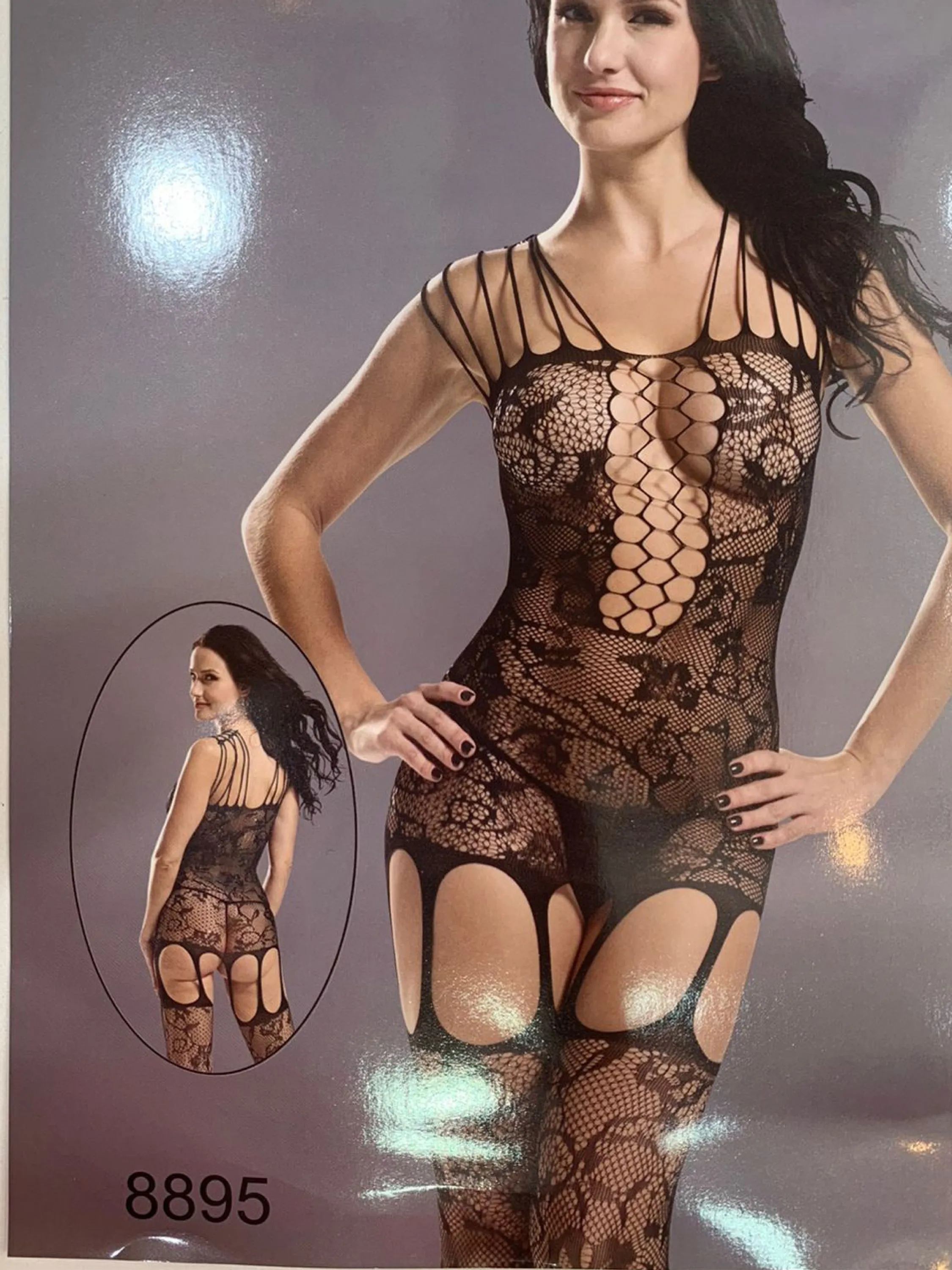 Macacão Sexy body vestido telinha (8895）tendência gringavesti até 46