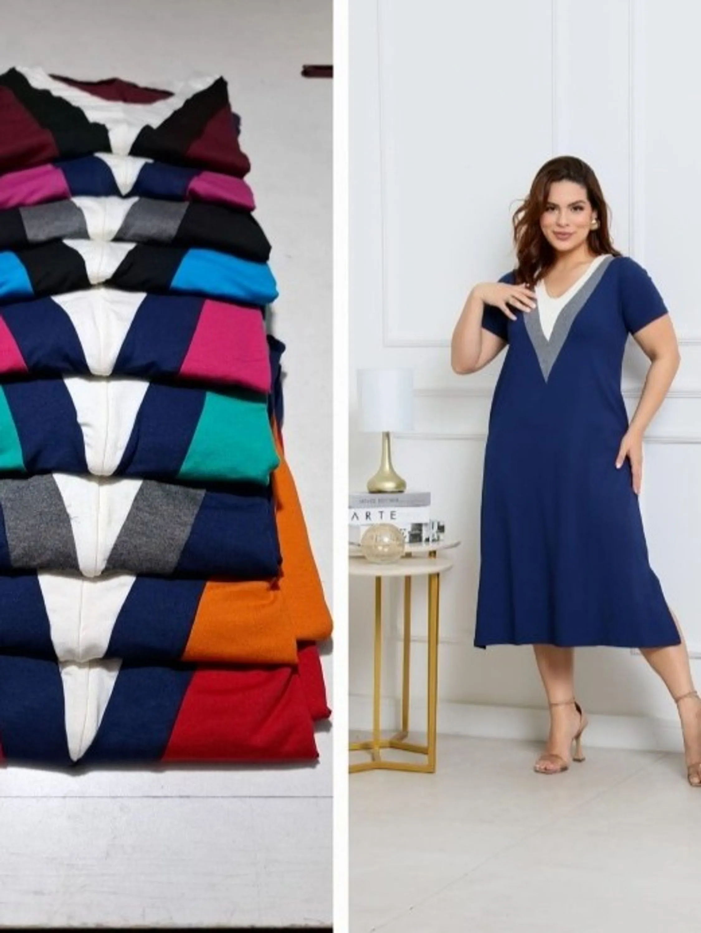 Vestido Isis em Viscolycra também Veste Plus Size