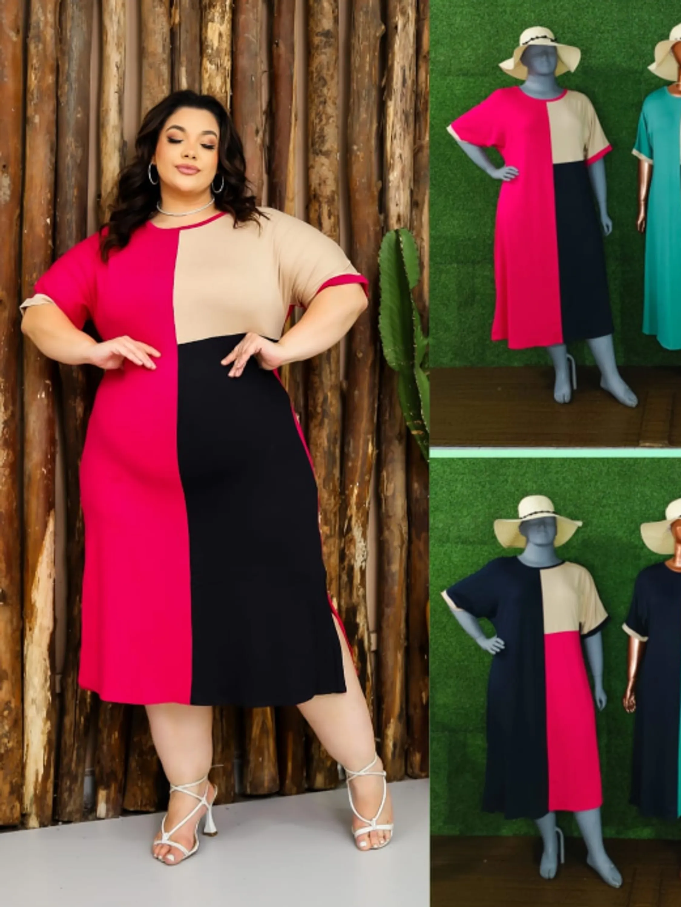 Vestido Plus Size em Viscolycra