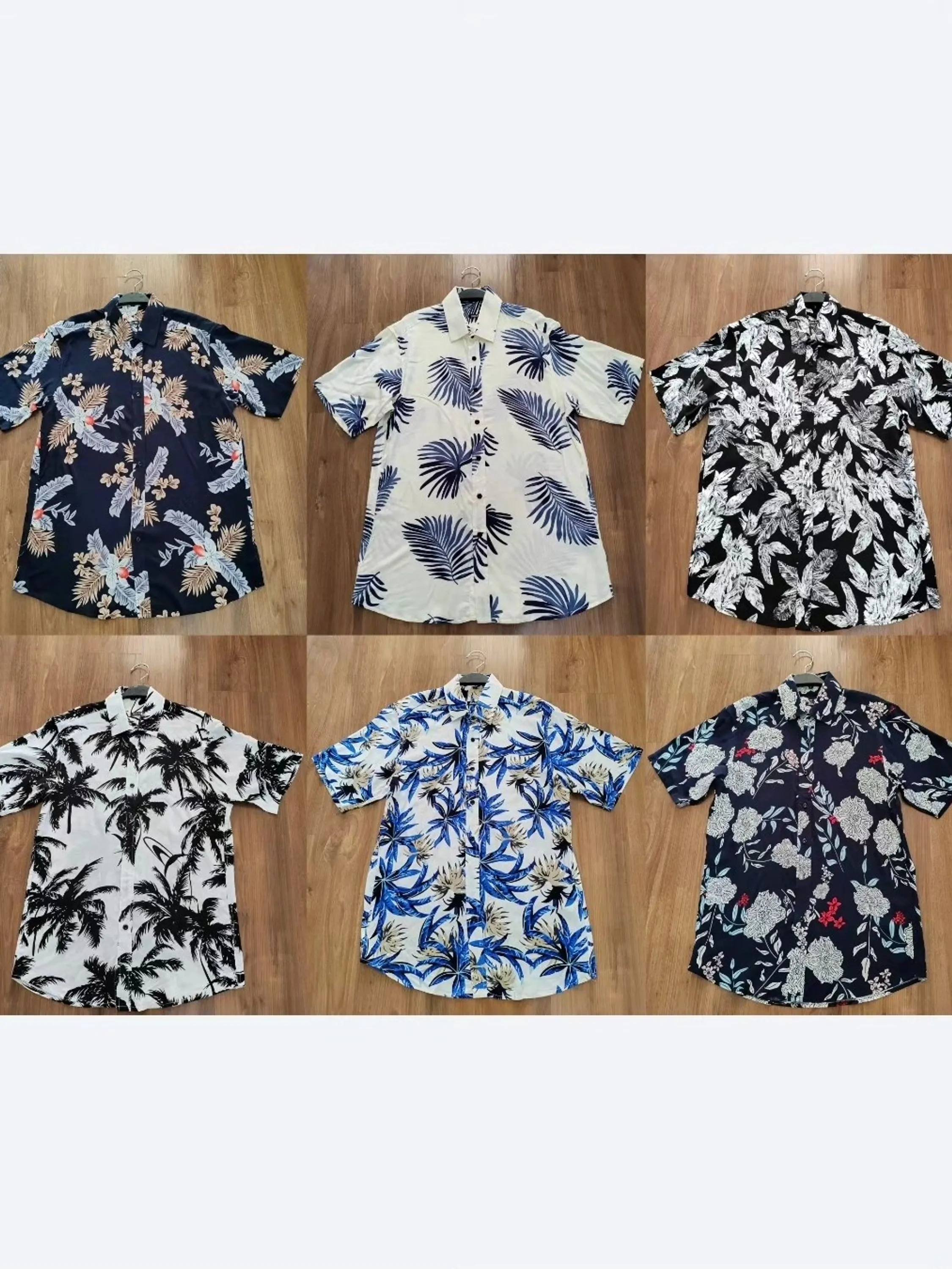 Camisa Floral  Com Botão Masculina Camisa Fresco Para Uso Dia a Dia Festa e Praia