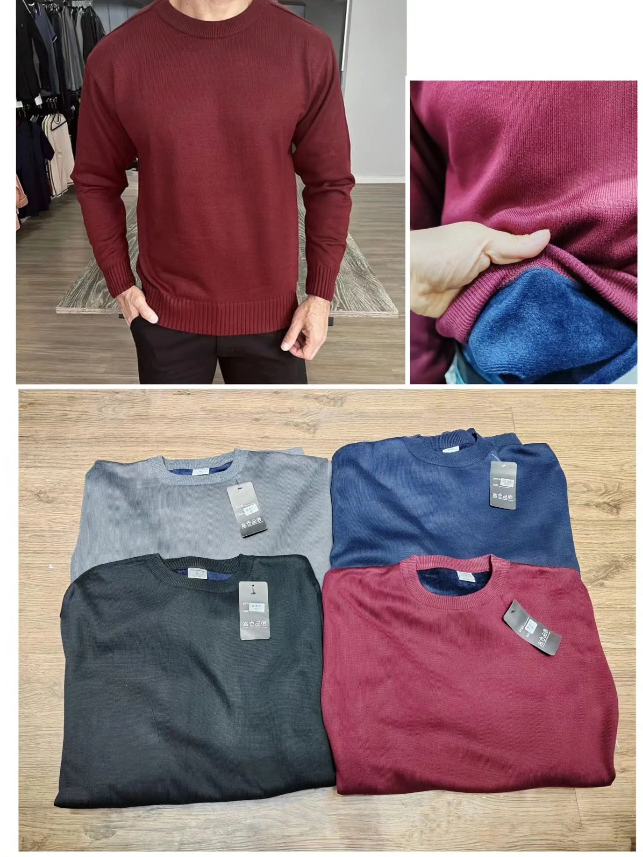 Blusa masculina detricot sueter