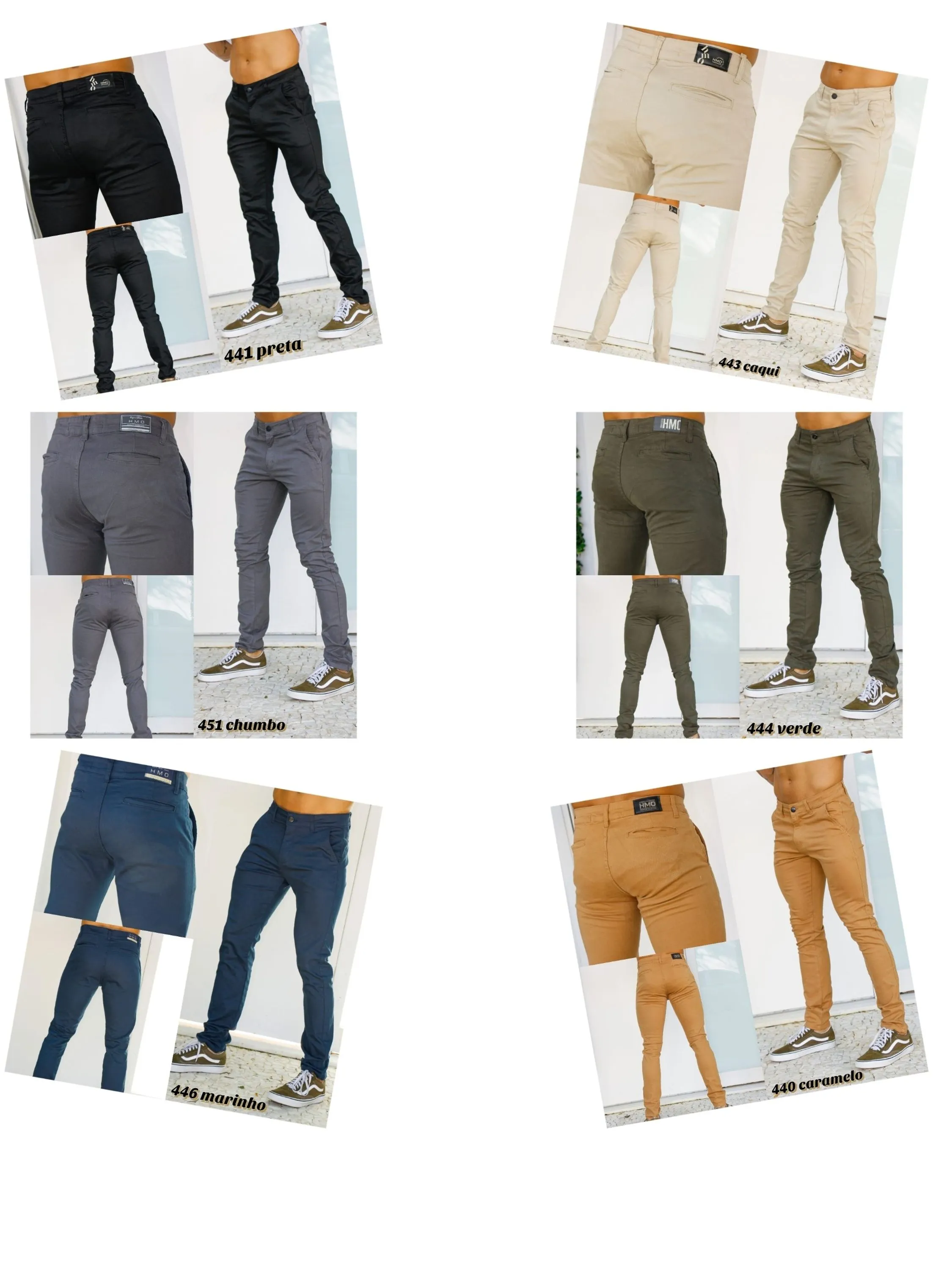 Calça sarja masculina