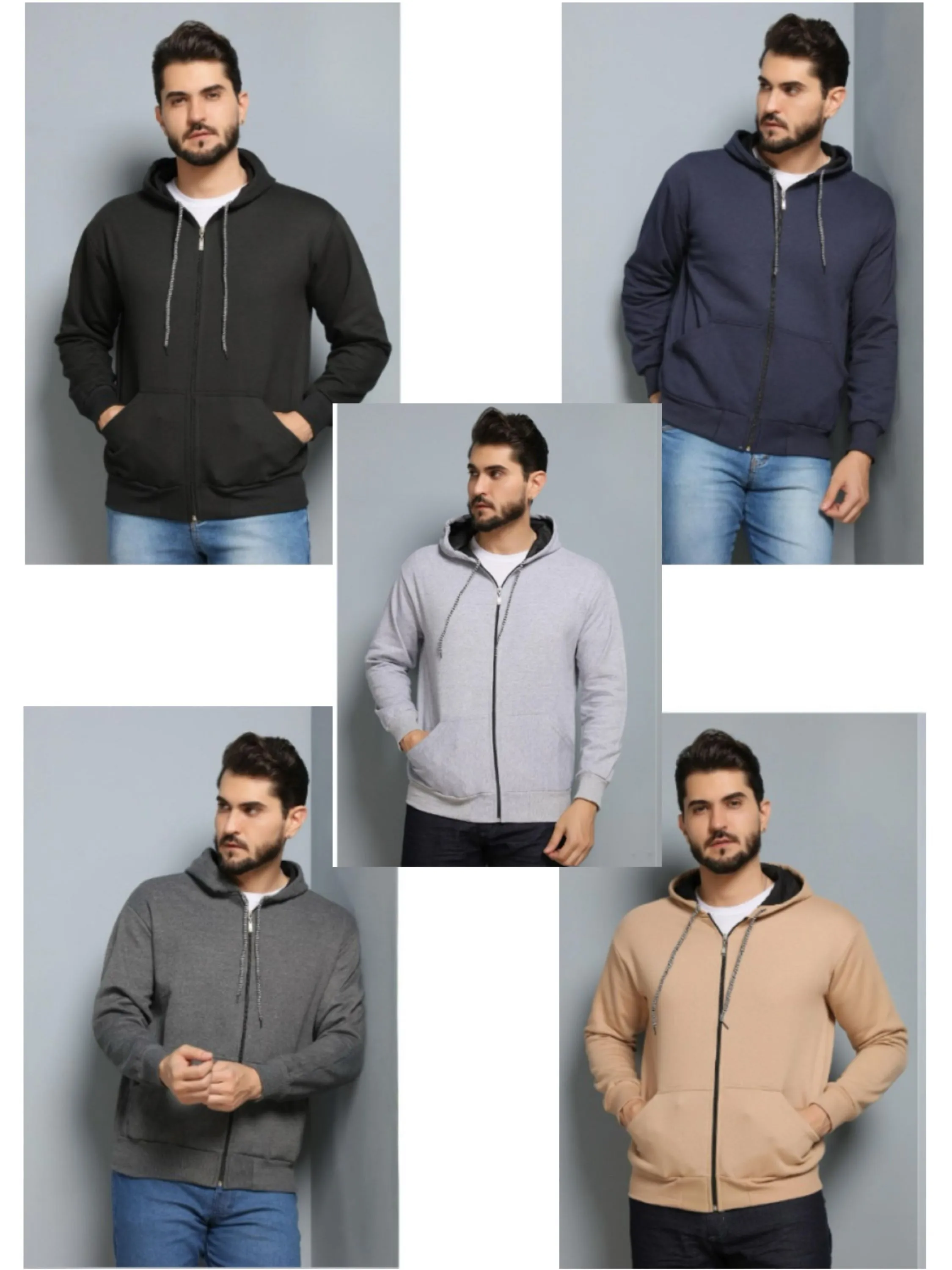 Casaco  Masculino  moletom  com  capuz