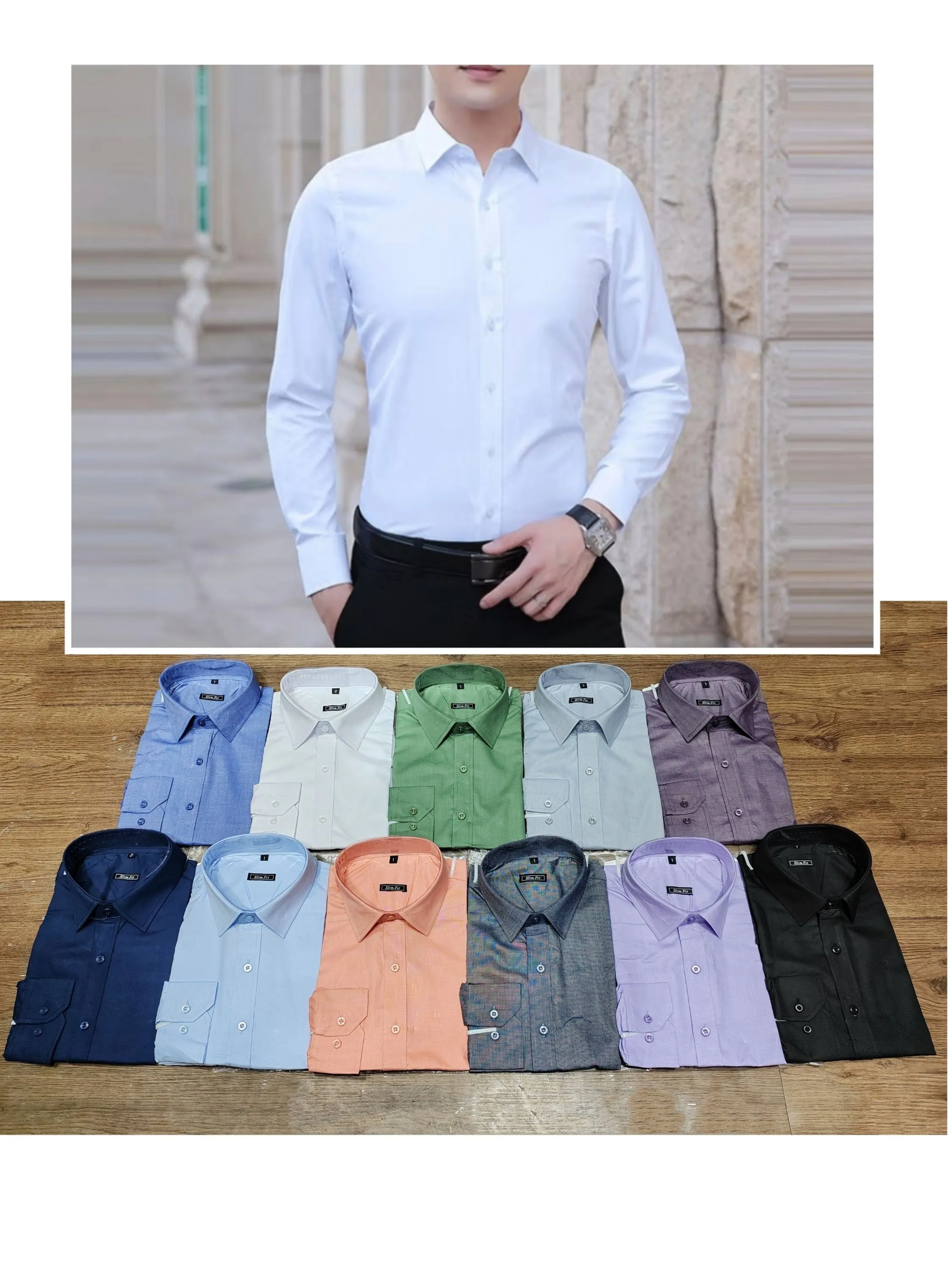 Camisa Social Masculina Manga Longa Slim Fit Casual Ideal Para Trabalho, Casamento, Festas.