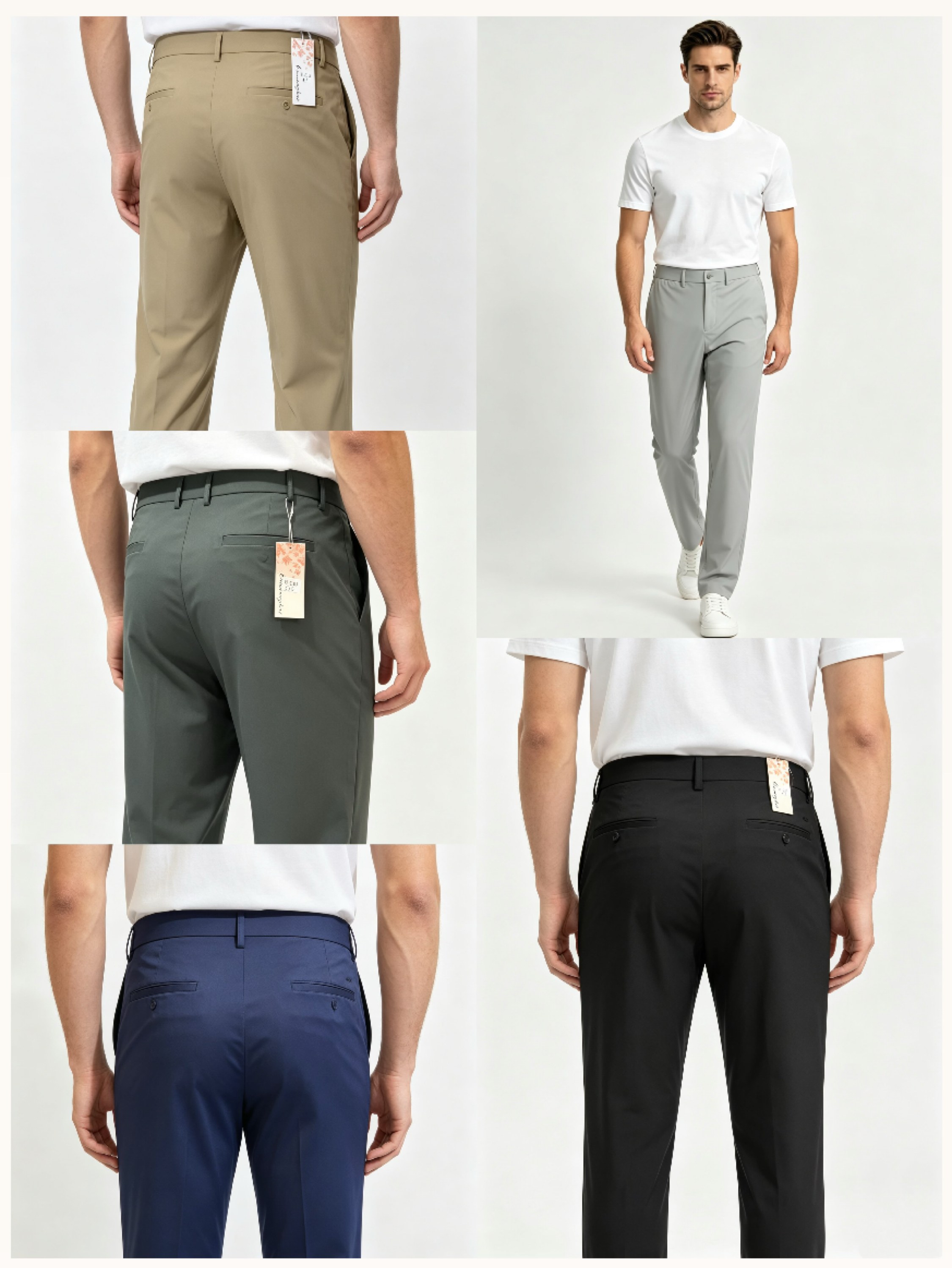 Calça social masculina tecido com elastano