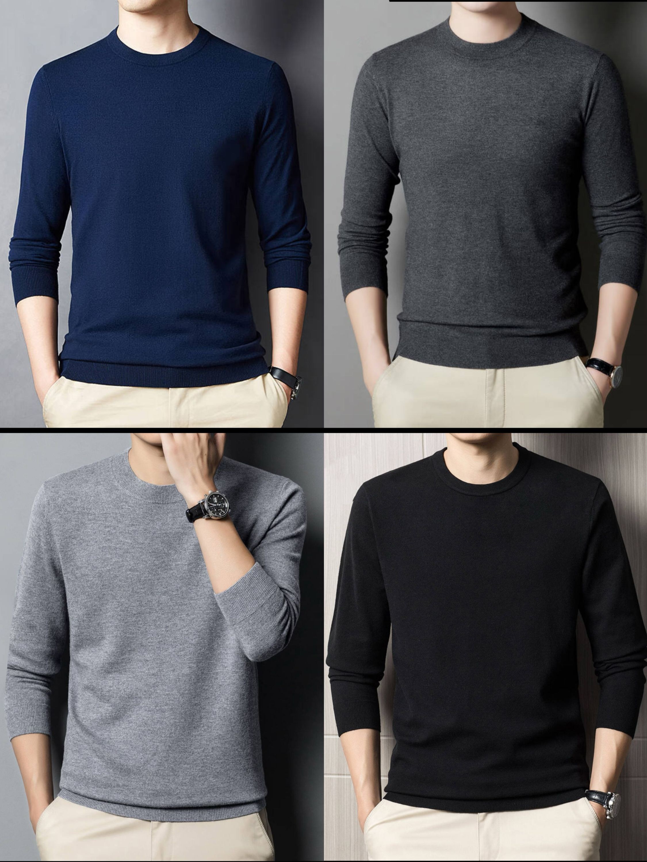 Blusa masculina detricot sueter