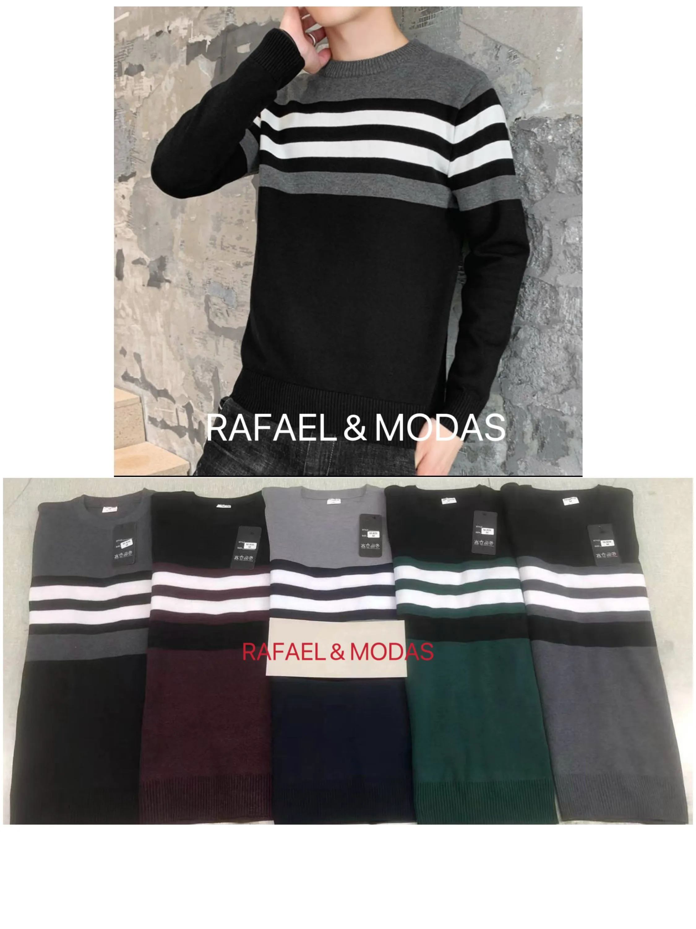 Blusa masculina detricot sueter