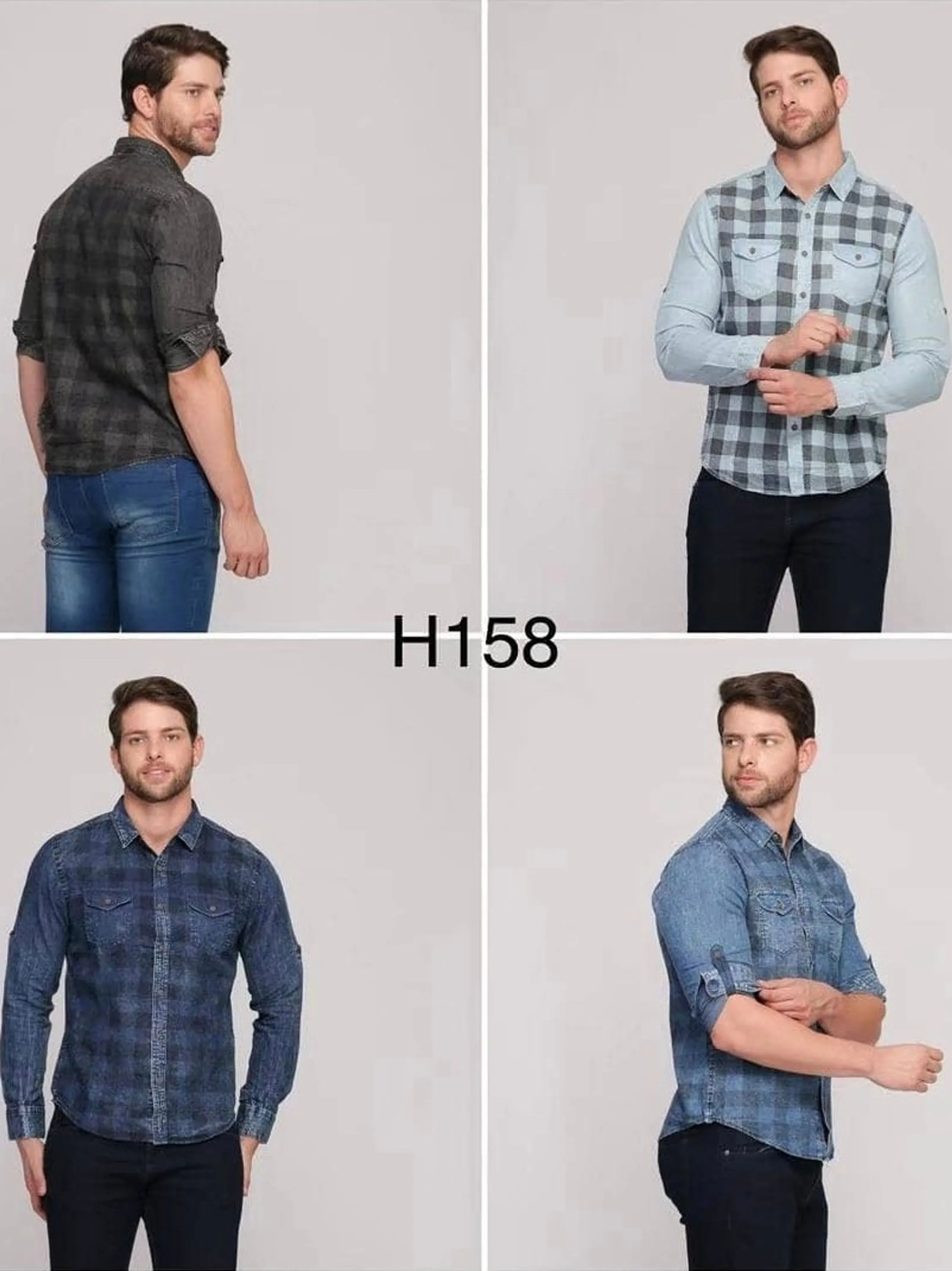 camisa  jeans  masculina mangalonga