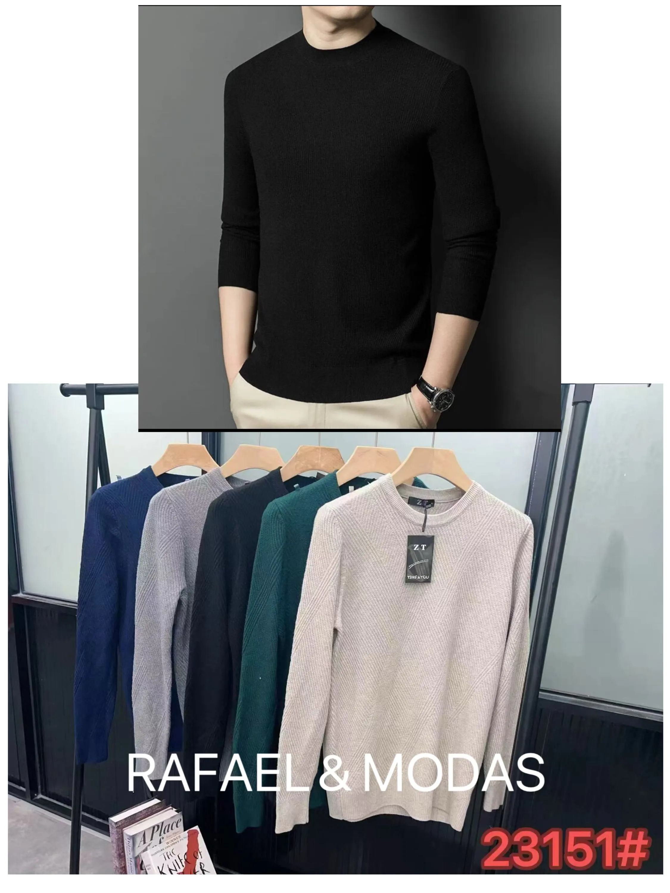 Blusa masculina detricot sueter