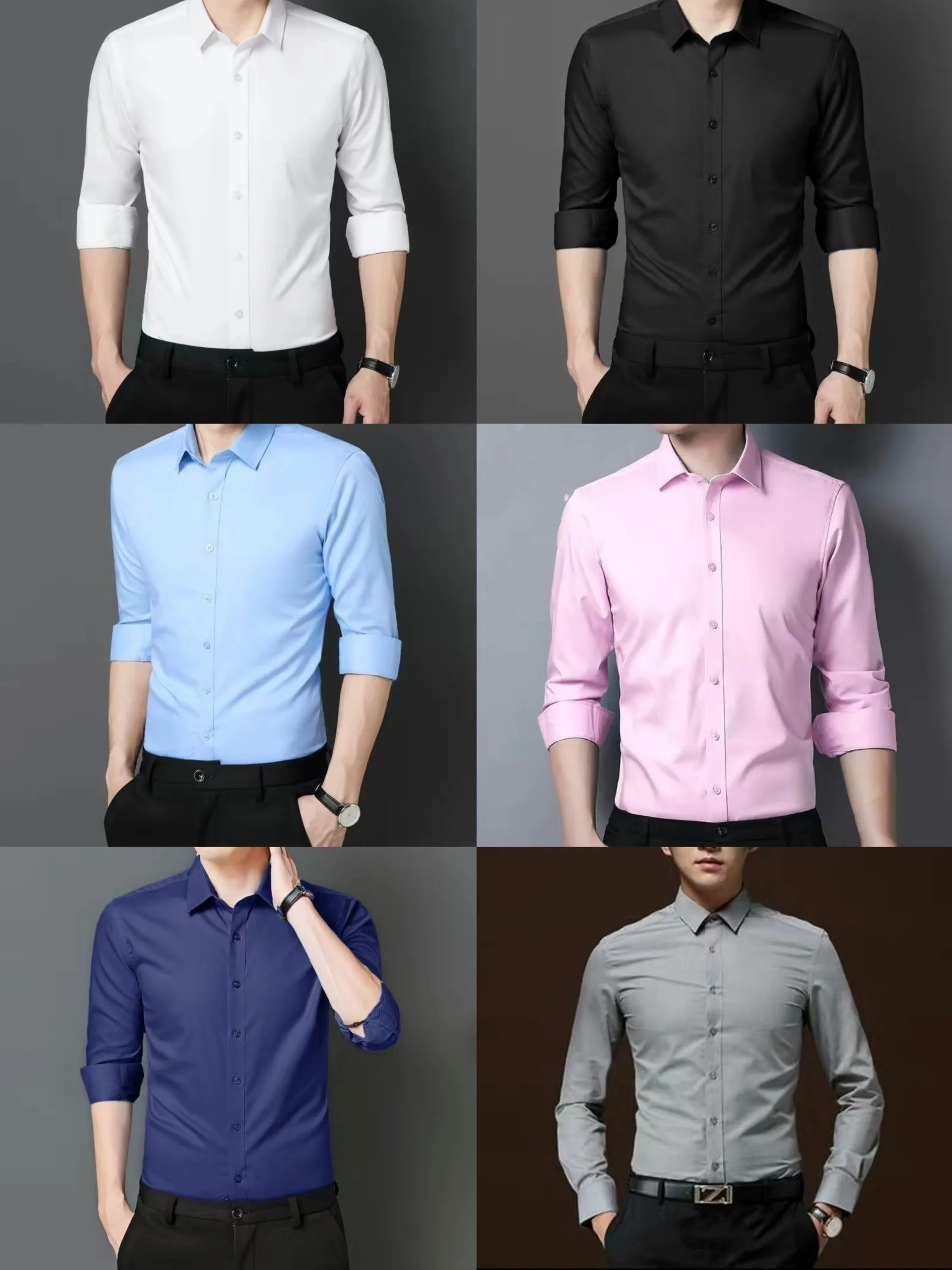 Camisa Social Masculina Manga Longa Slim Fit Casual Ideal Para Trabalho, Casamento, Festas.