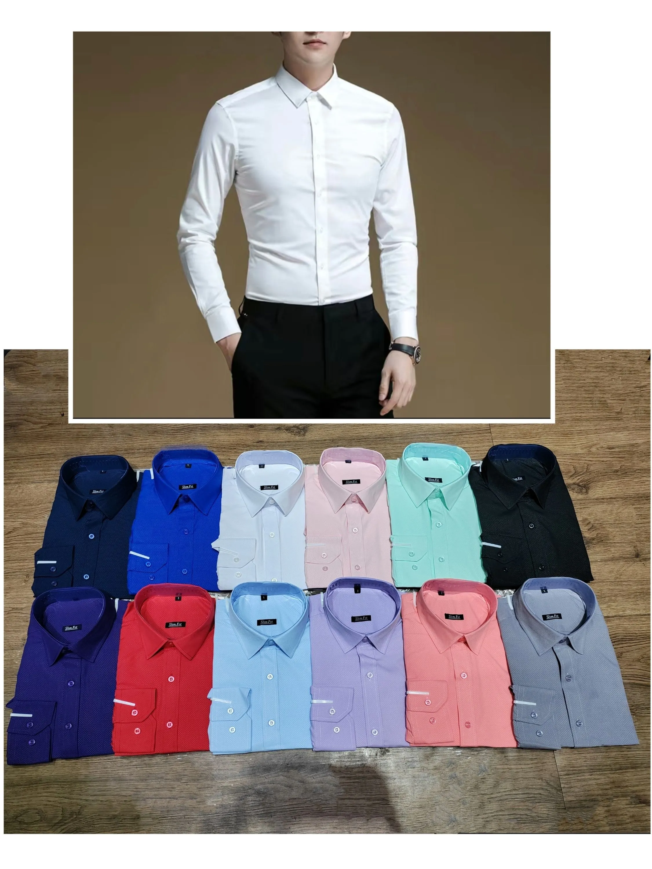 Camisa Social Masculina Manga Longa Slim Fit Casual Ideal Para Trabalho, Casamento, Festas.