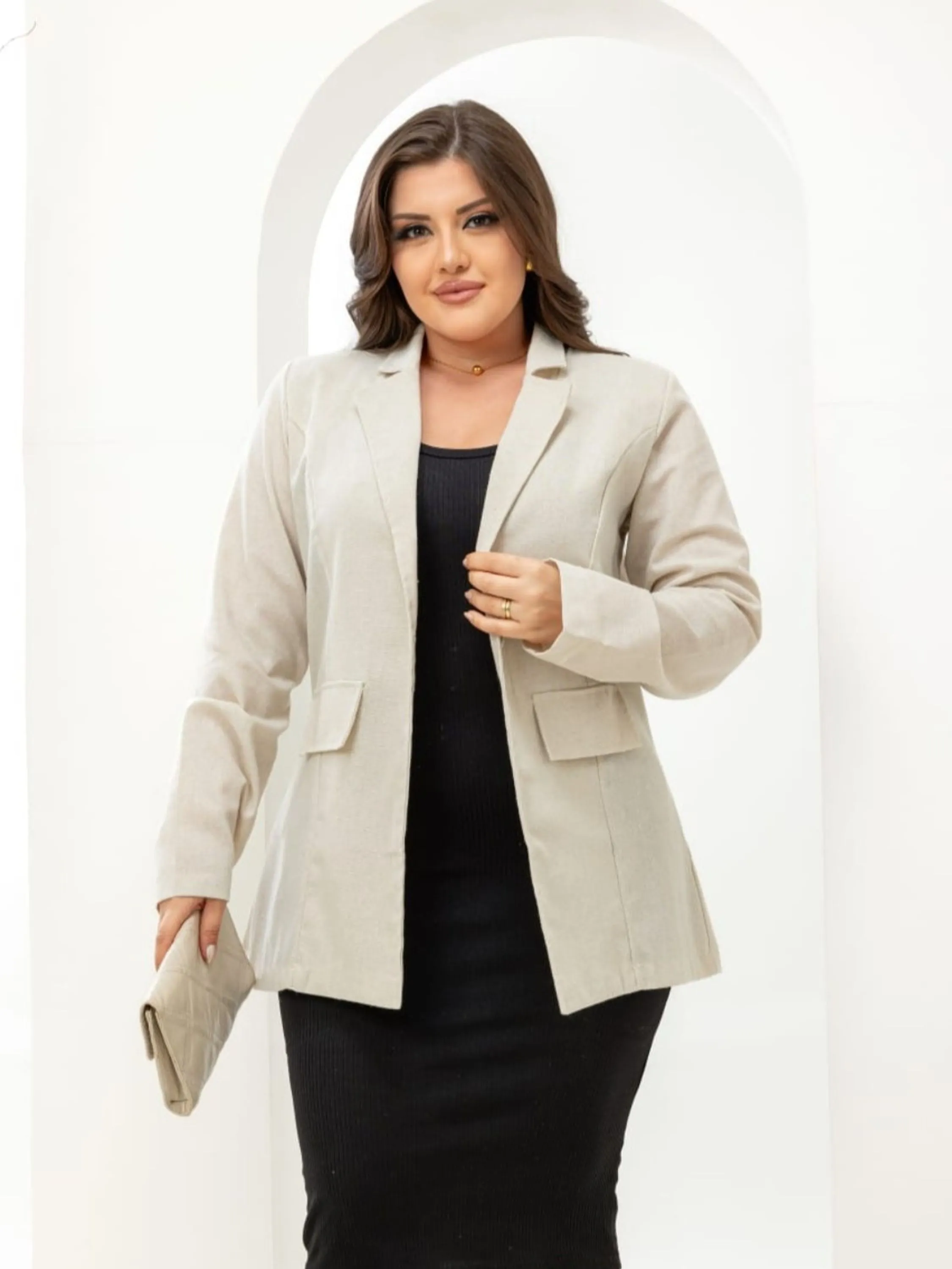 Blazer Feminino Manga longa P ao GG