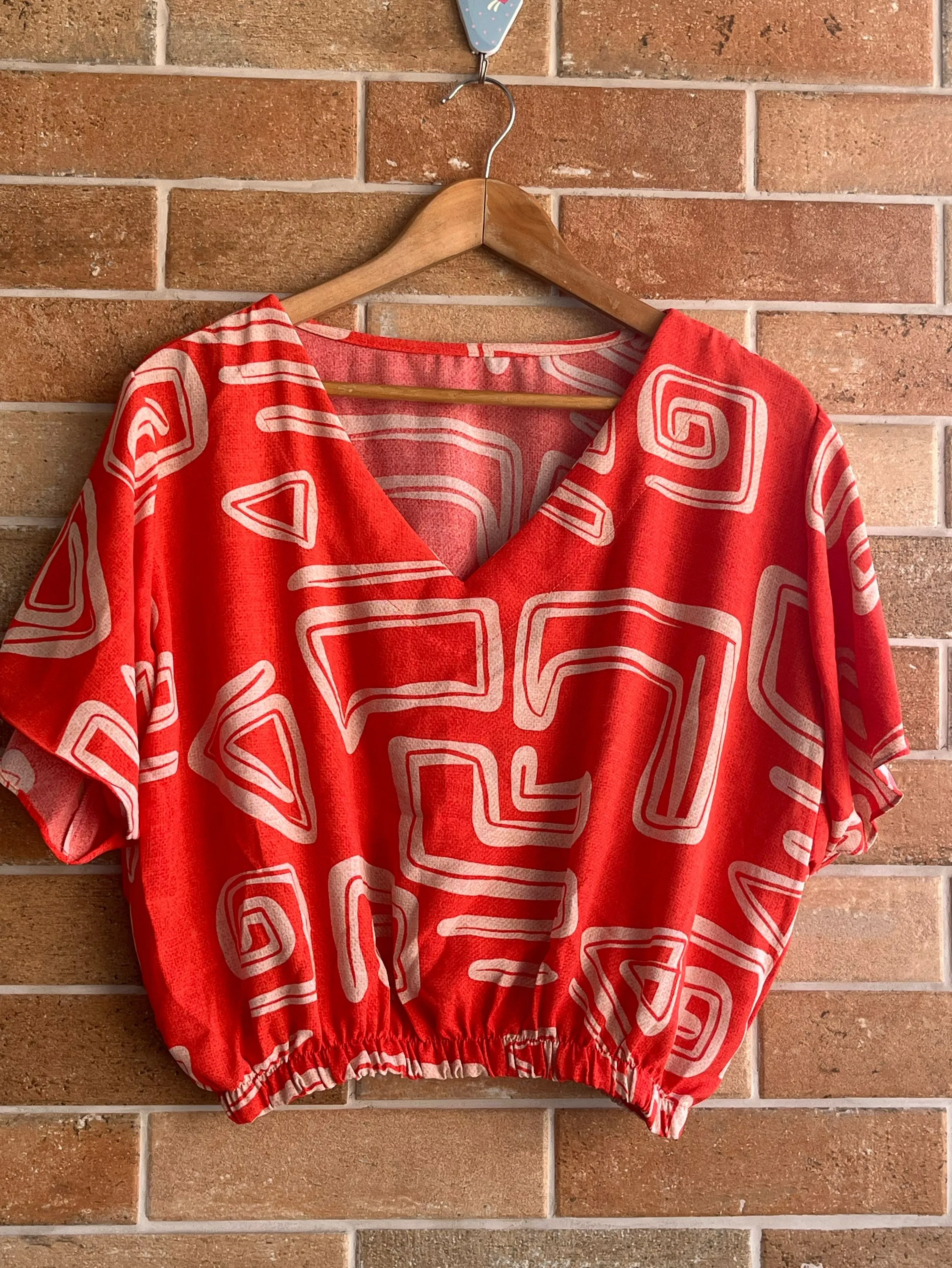 Blus croppde estampa#128