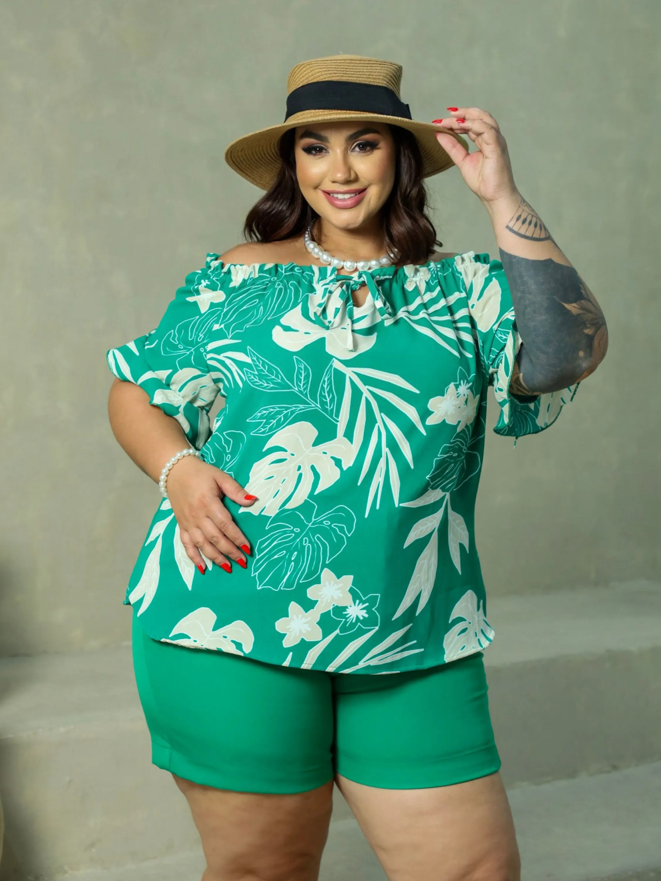 Blusa ciganinha estampado