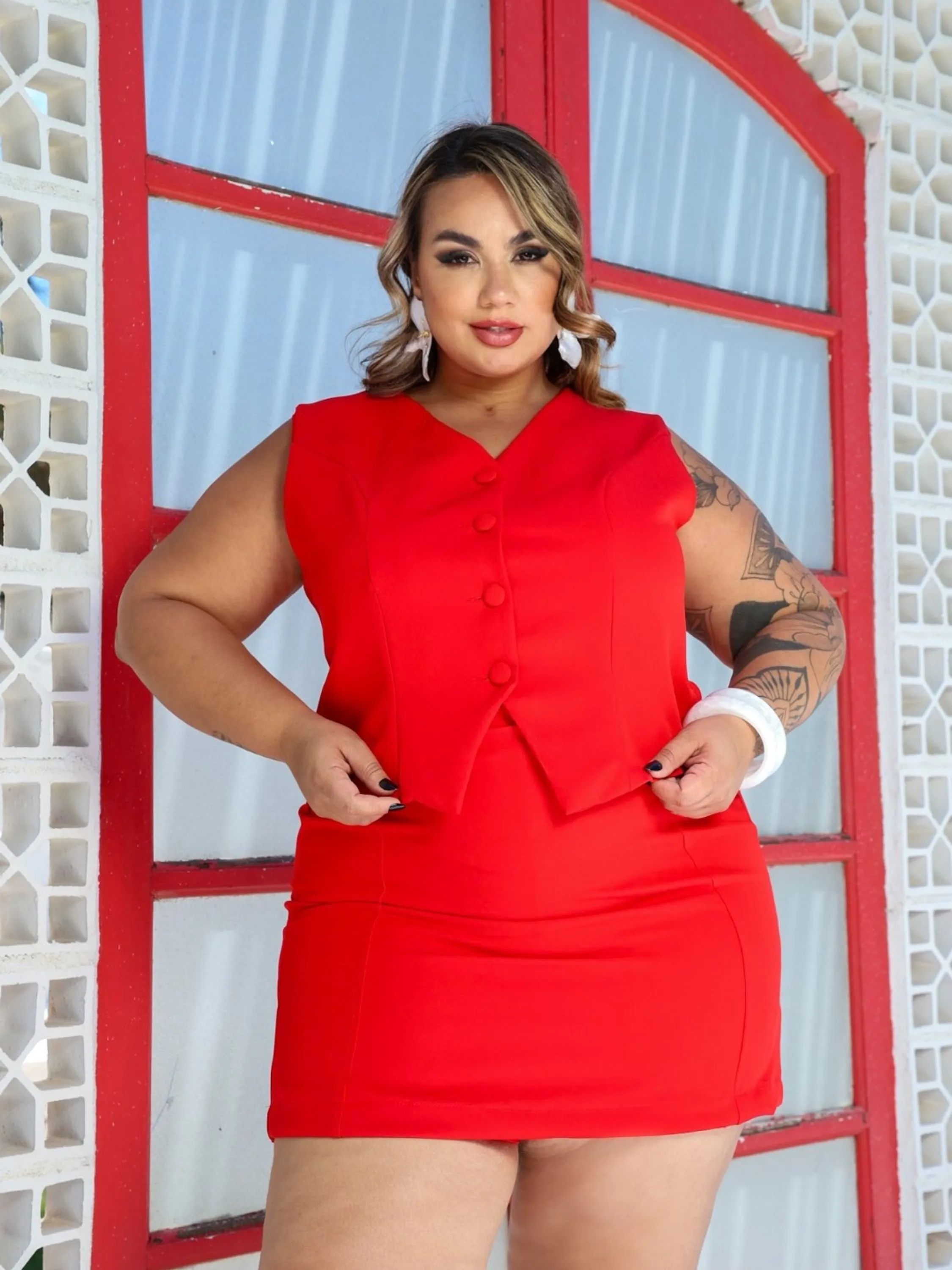 Conjunto Ana ( Alfaiataria) Plus Zise