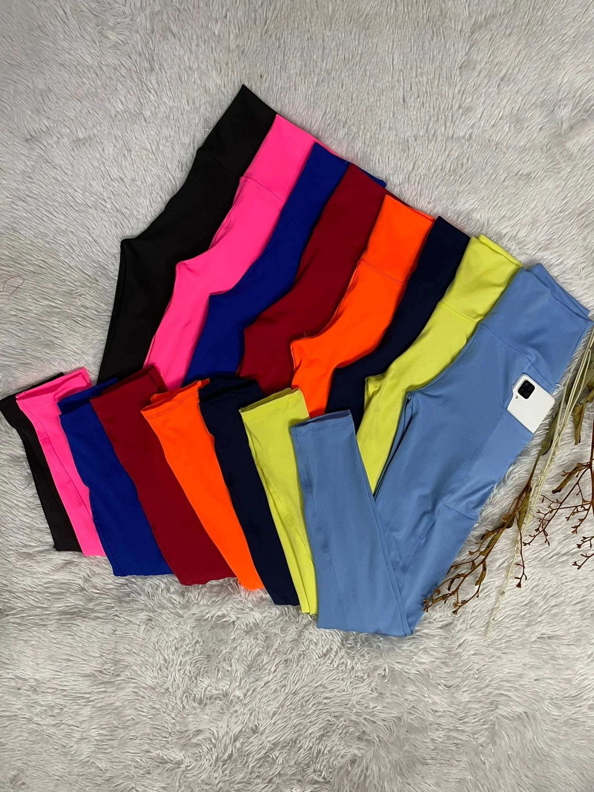 Calça legging com bolso lateral