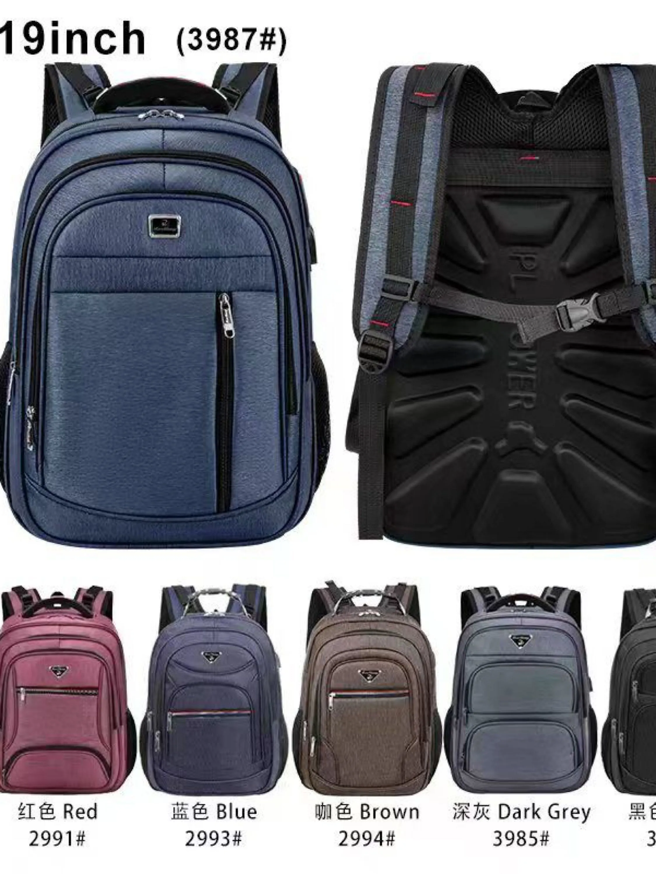 3987#Mochila Impermeavel Executiva Reforçada Notebook Cabo de Couro