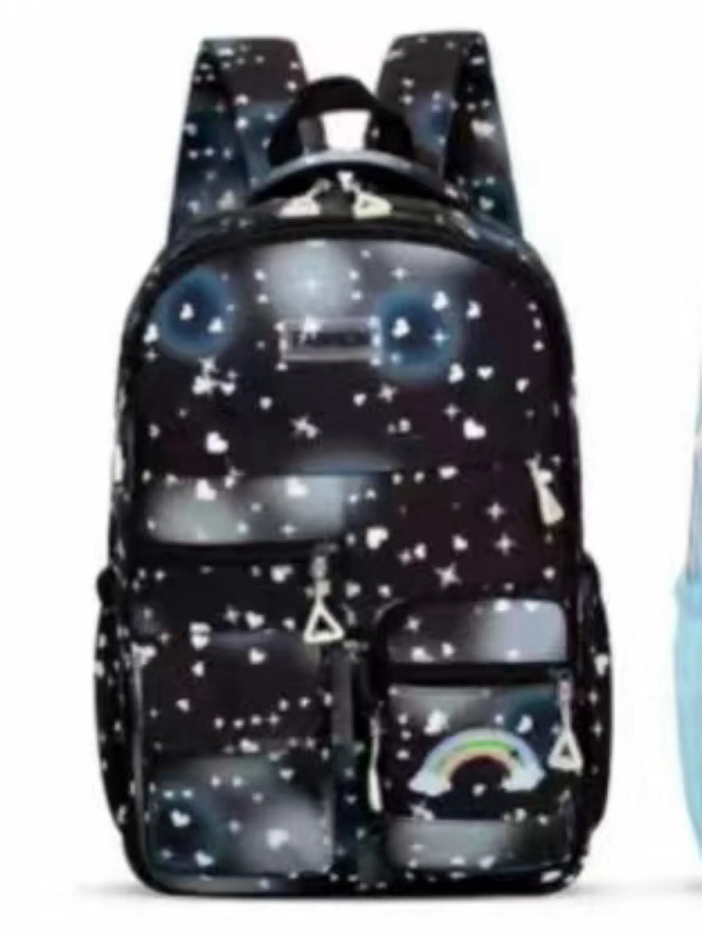 3316-Mochilas escolares para meninas com abertura de porta estilo geladeira, novo estilo à prova d'água para estudantes e crianças de grande capacidade，Mochila com estojo