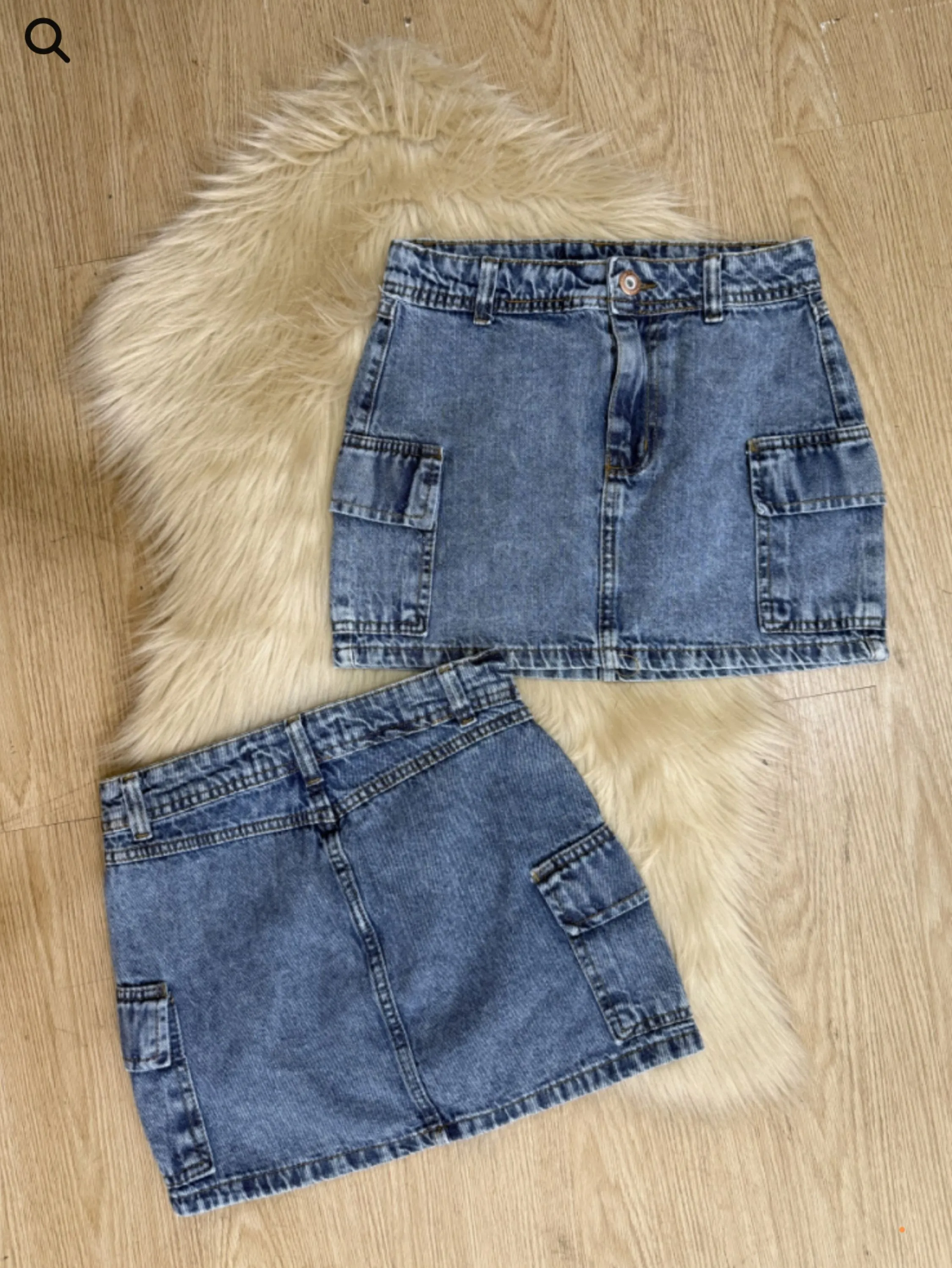 Saia jeans cargo