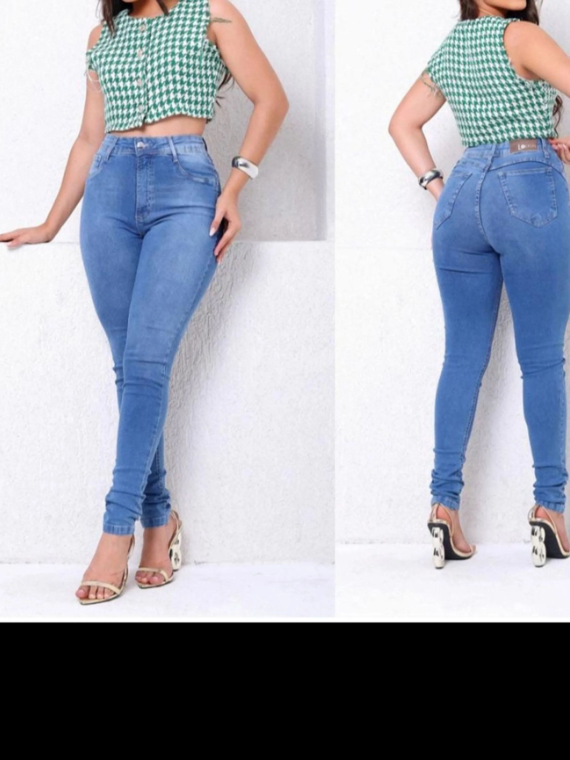 Calça jeans lavagem clara