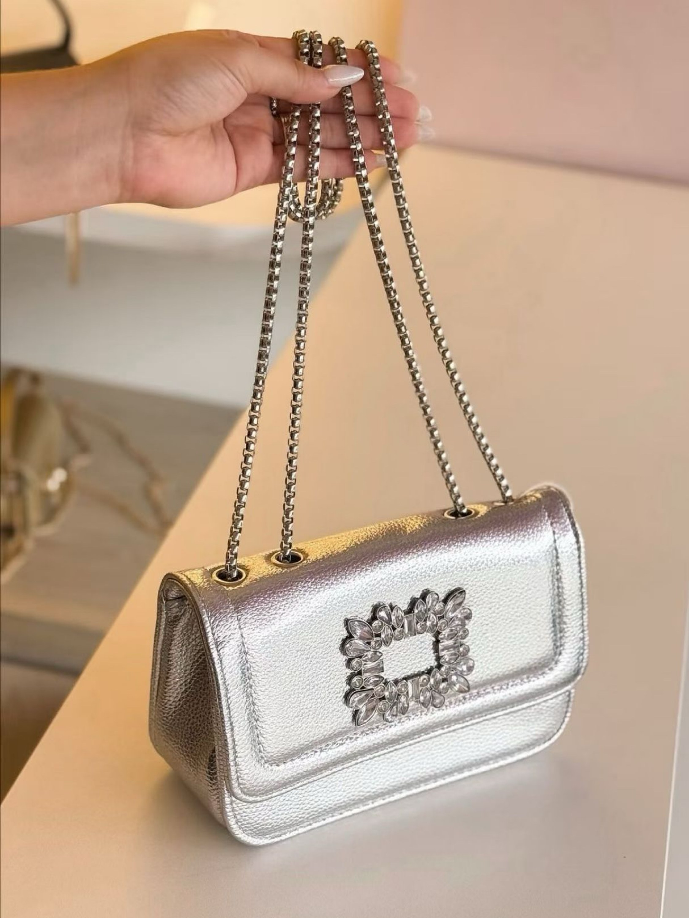 Bolsa Estruturada com pedrinhas AL-1244