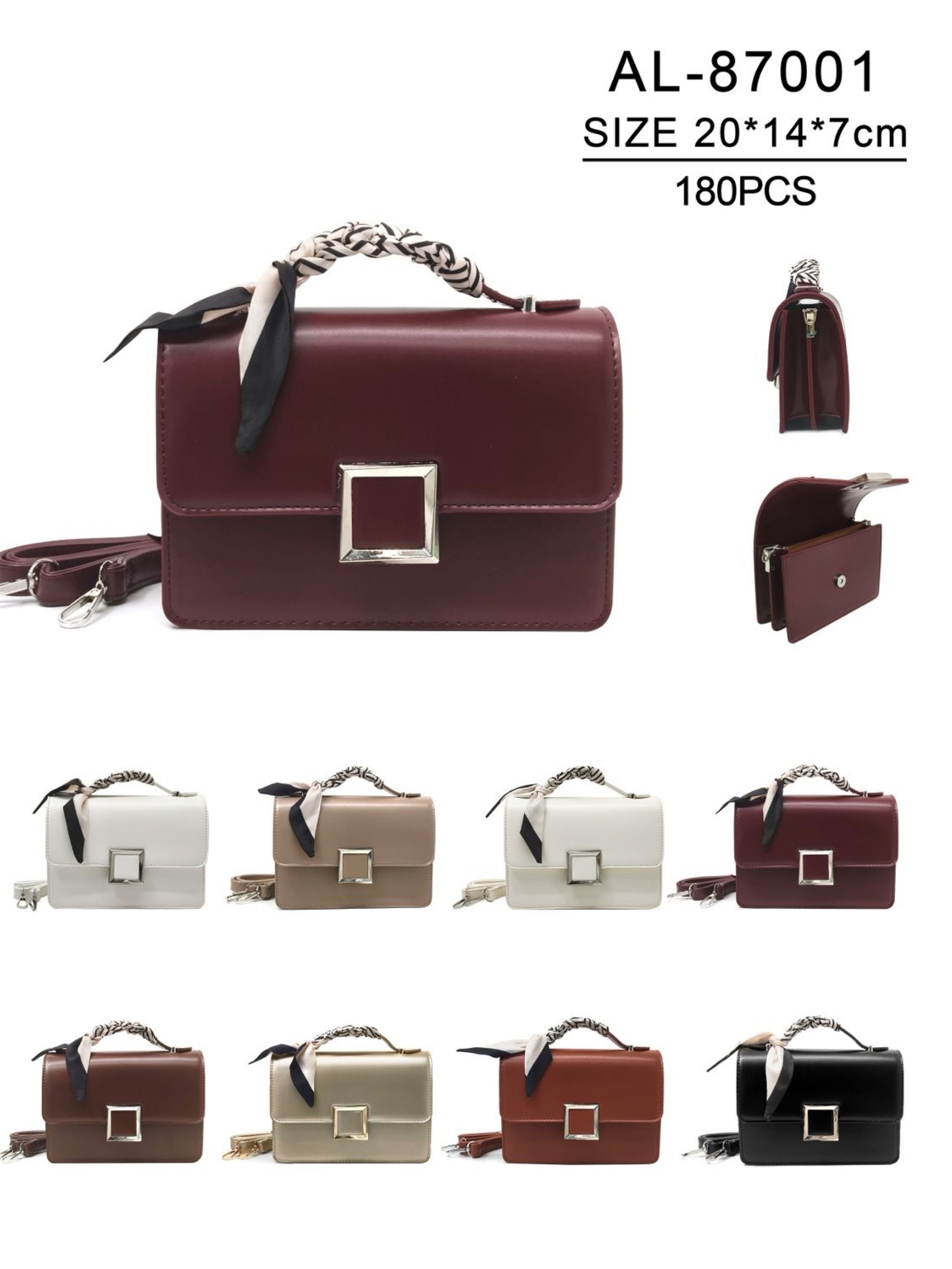 Bolsa estruturada com lenço AL-87001