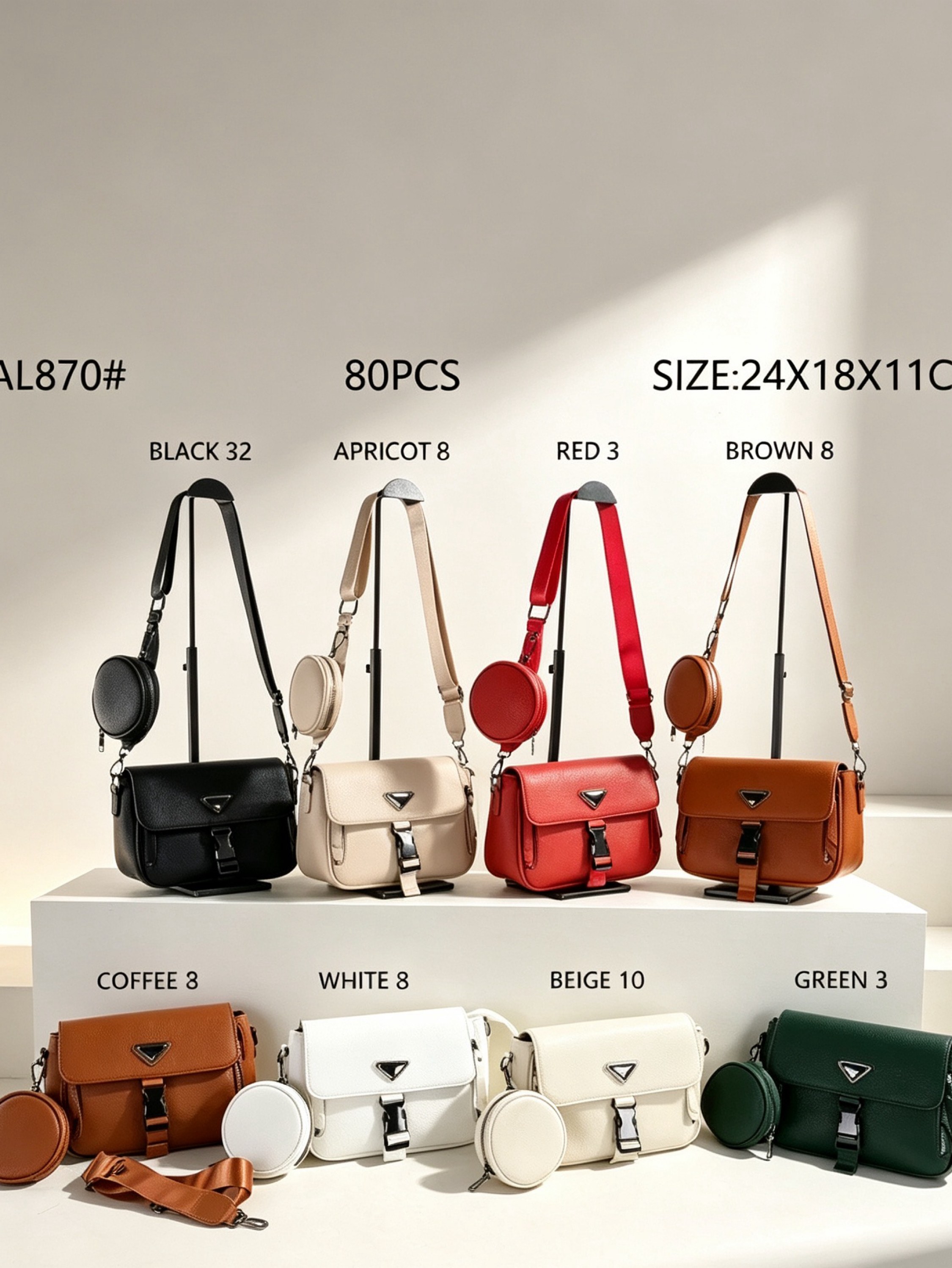 Bolsa Transversal com bolsinha moeda AL-870