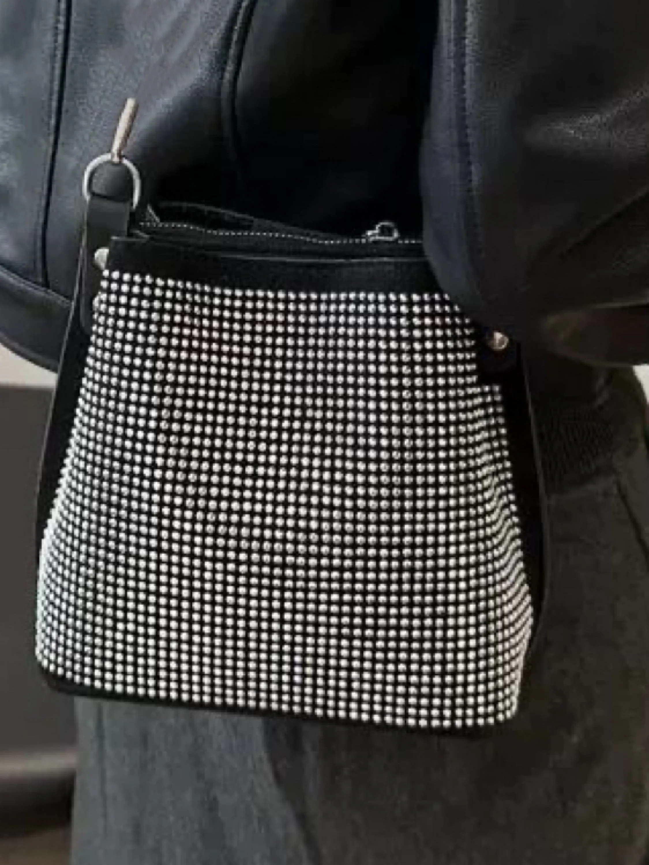 Bolsa de strass com duas alças AL-82