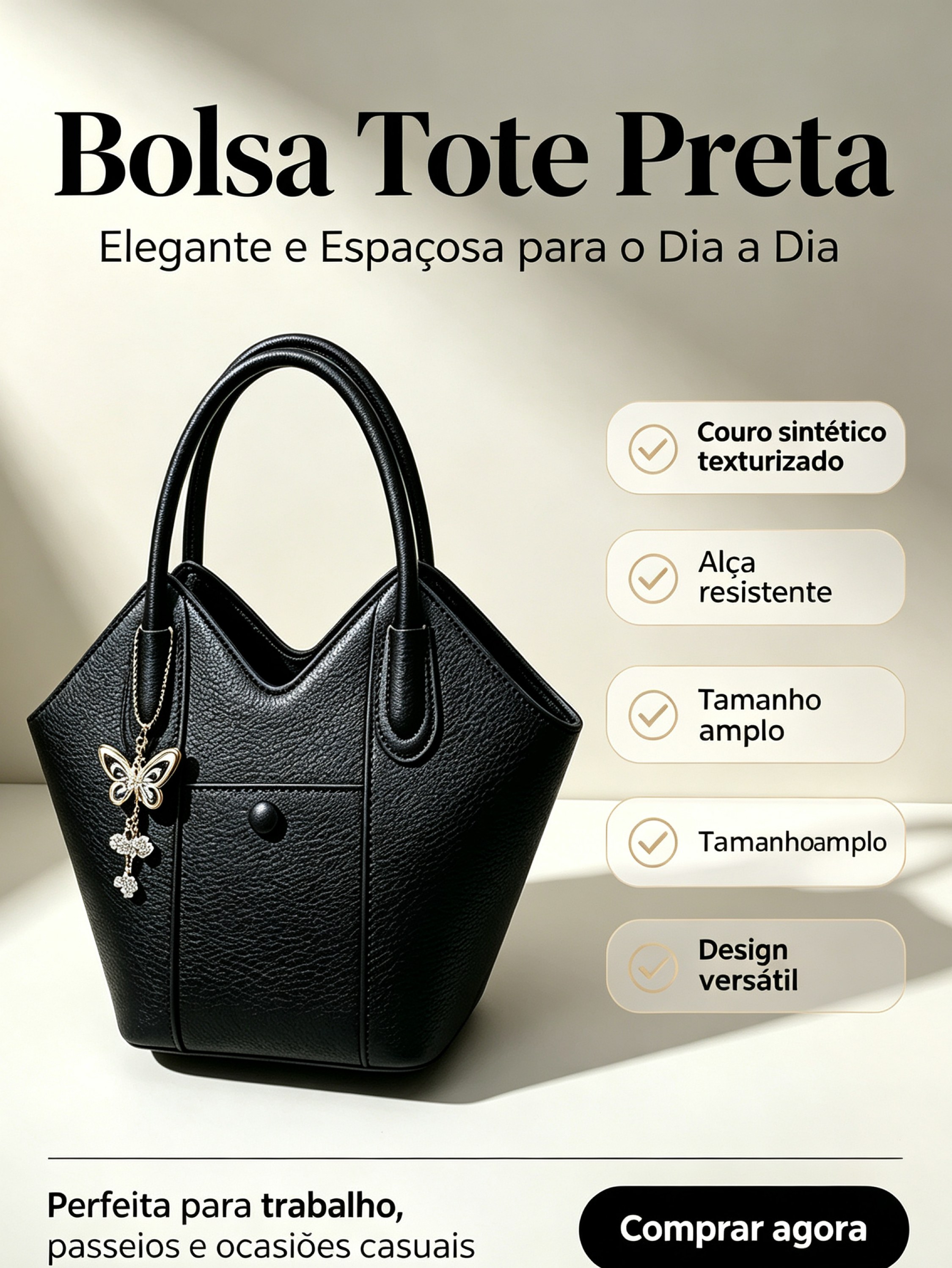 Bolsa de mão com alça transversal AL-932