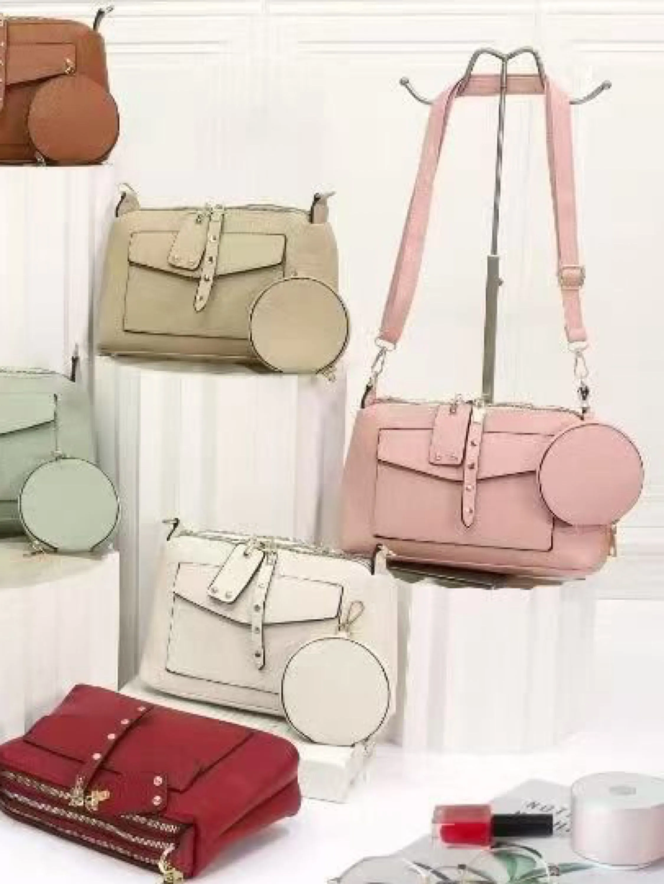 Bolsa casual com 3 zipers e porta moeda AL-1204