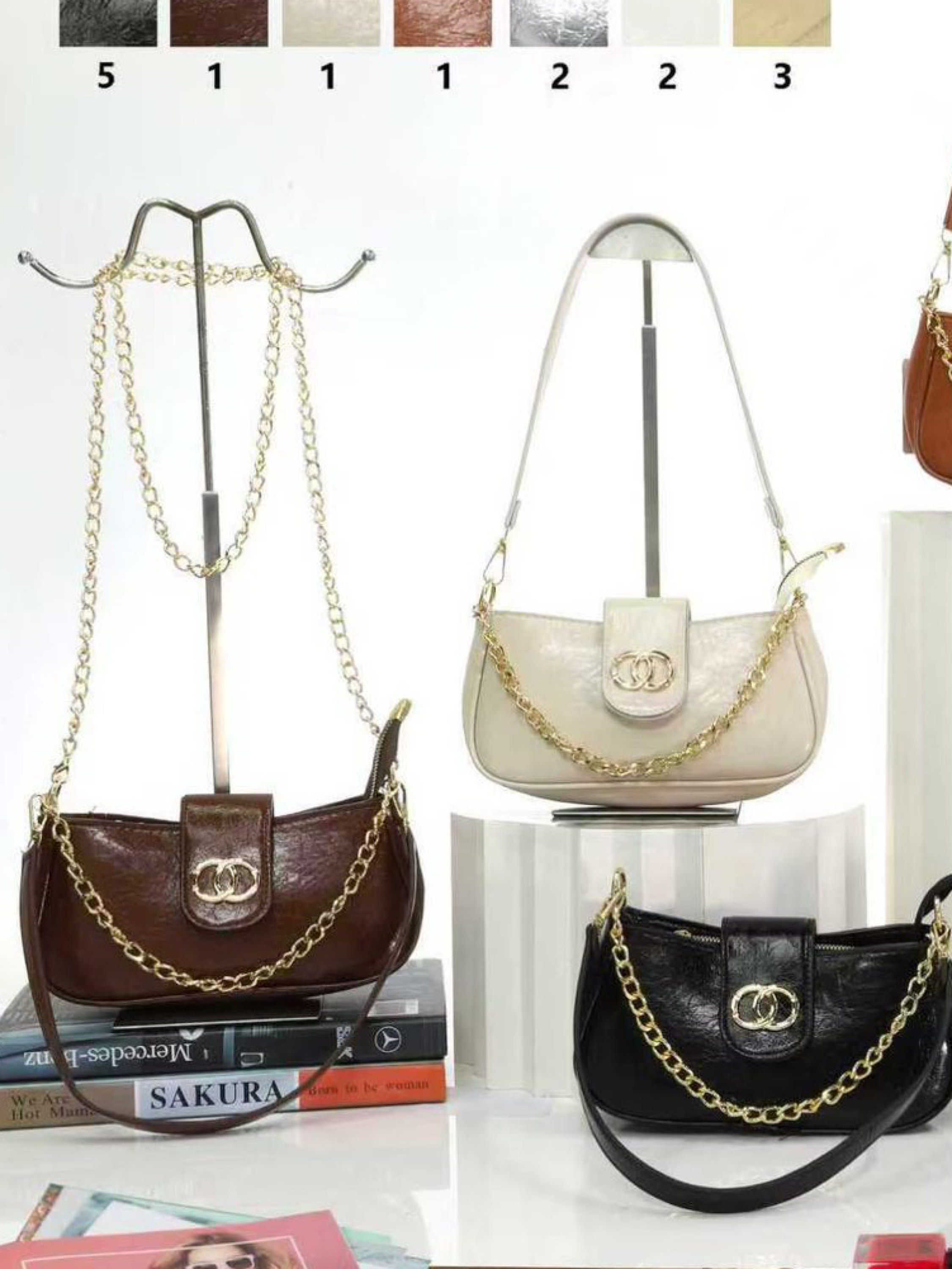 Bolsa tiracolo com 3 tipos de alças AL-1445