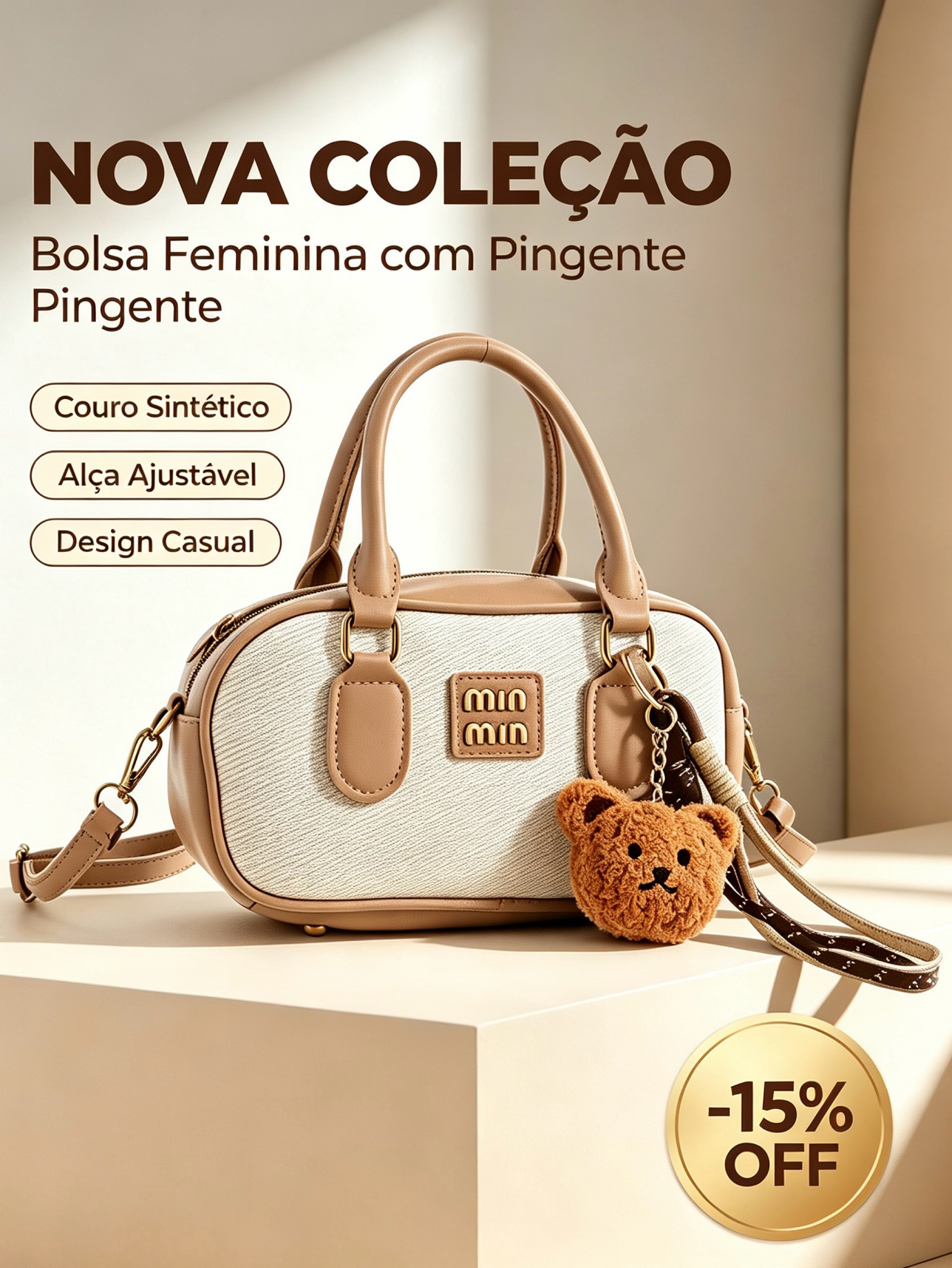 Bolsa de Mão com alça Transversal AL-1509
