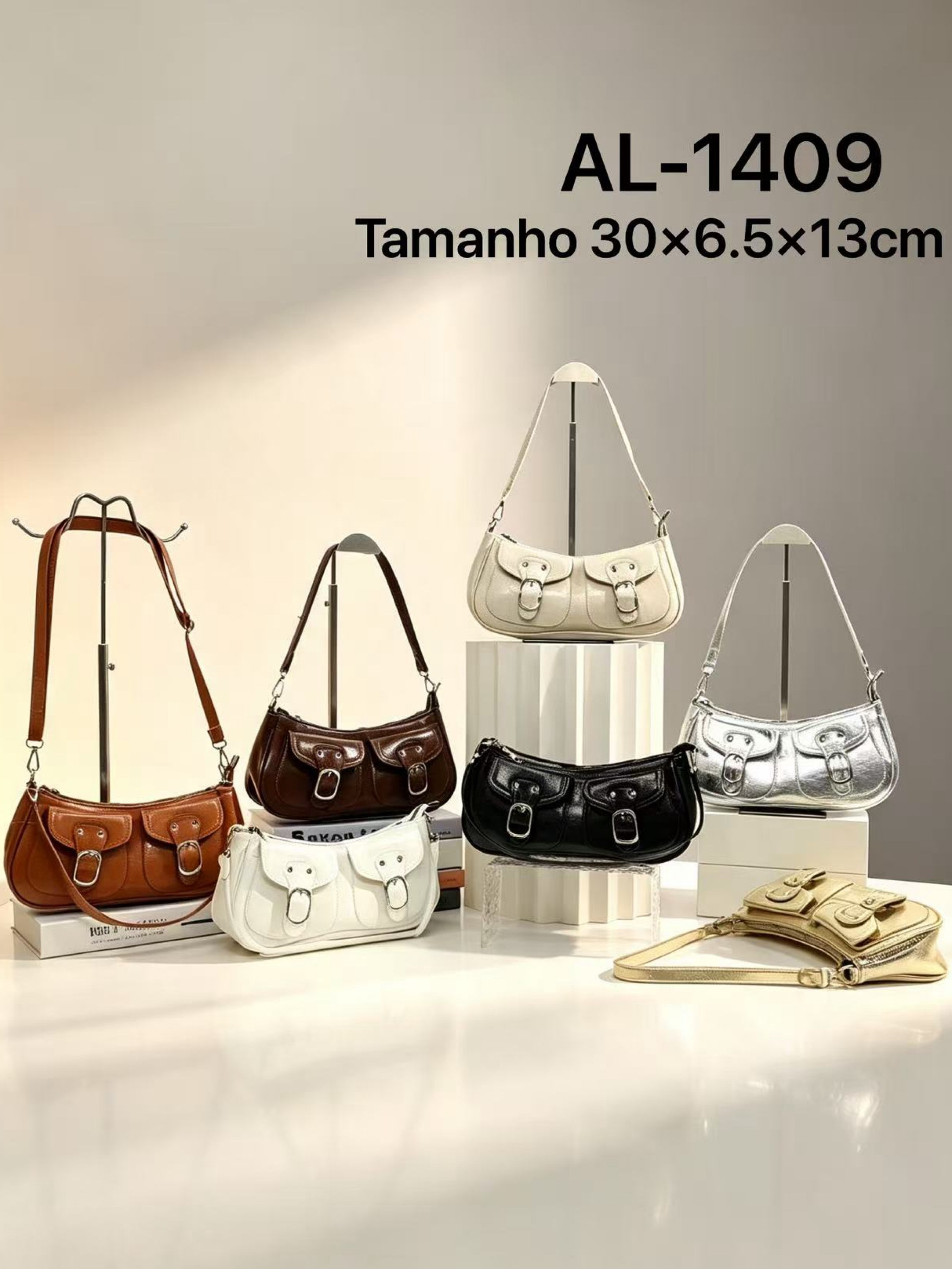 Bolsa Tiracolo com alça grande AL-1409