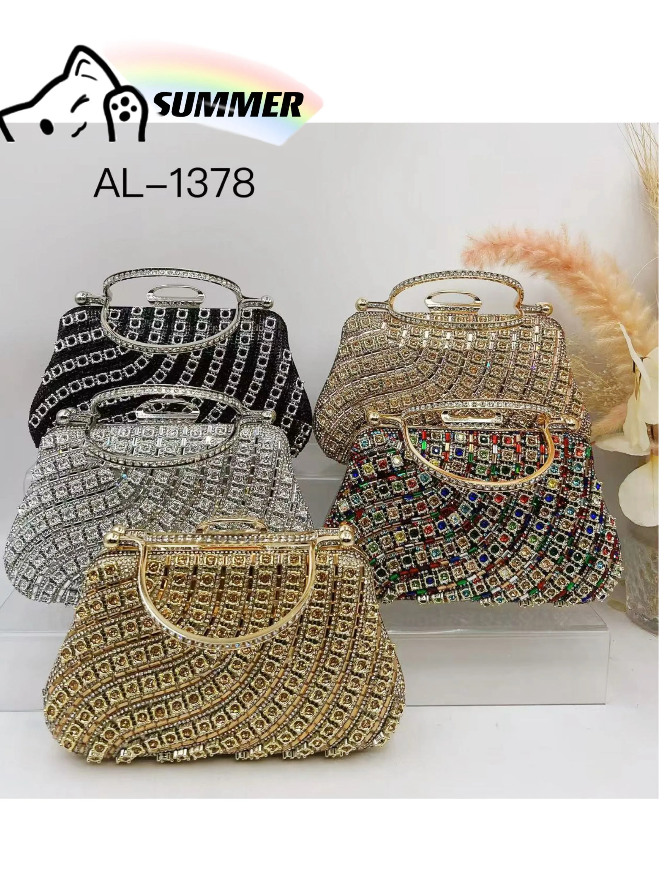 Bolsa clutch bem chic e luxuosa pra ano novo AL-1378