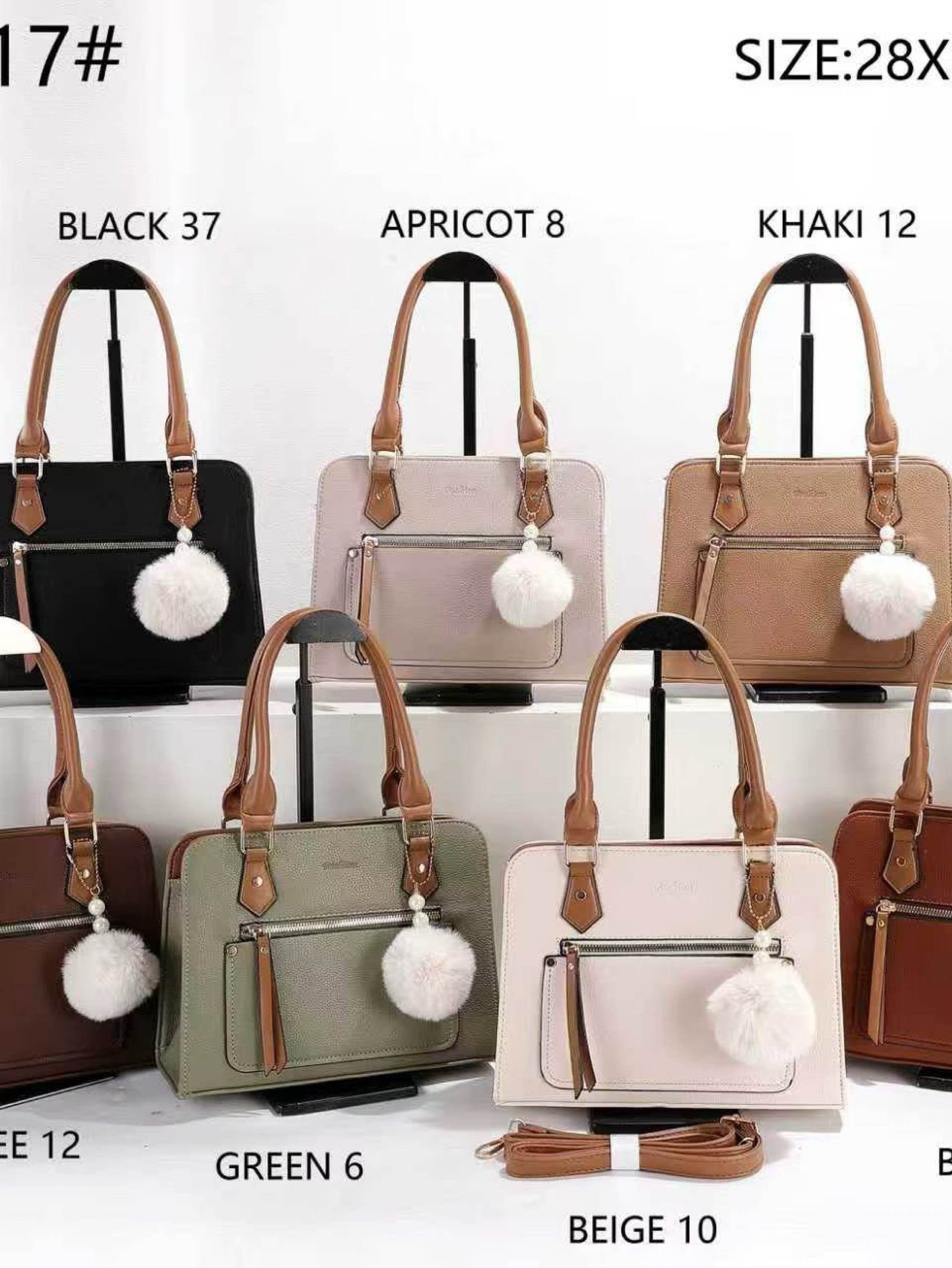 Bolsa Quandrada com alça comprida e chaveiro AL-1217