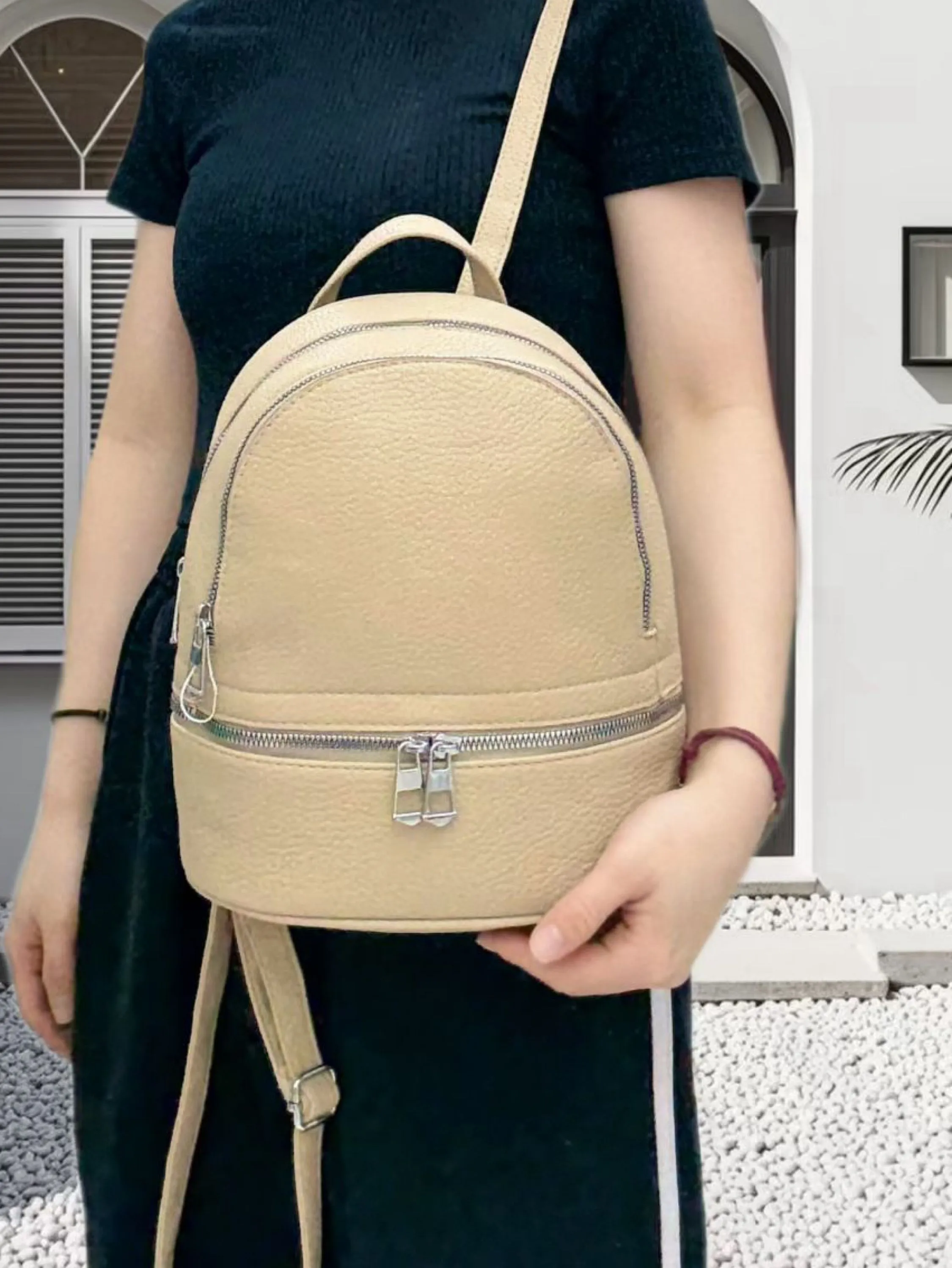 Mochila já de corino Pu (não cabe caderno) AL-863