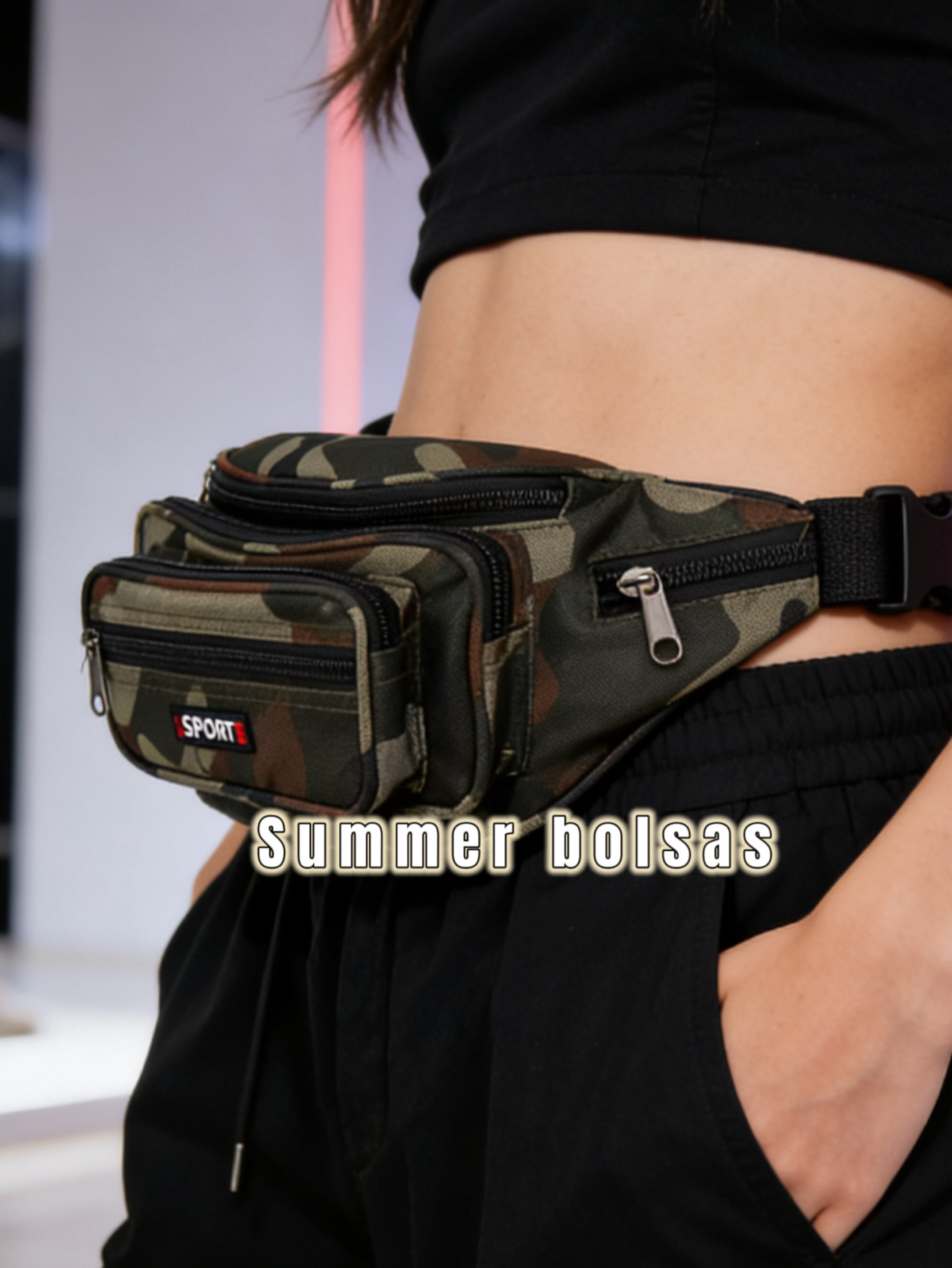 Pochete Camuflada Unissex AL-301