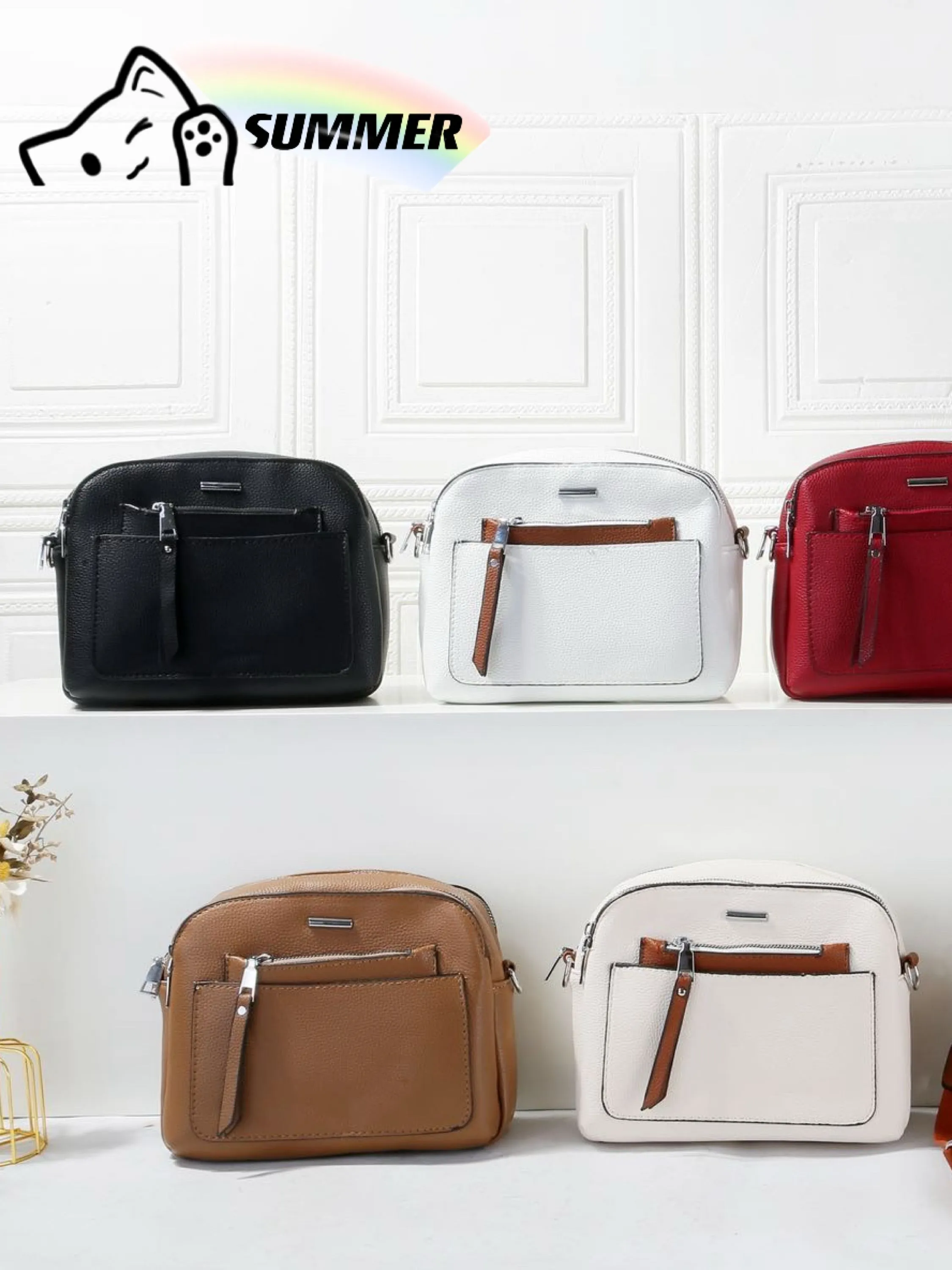 Bolsa casual com alça de tecido bastante divisorias AL-779