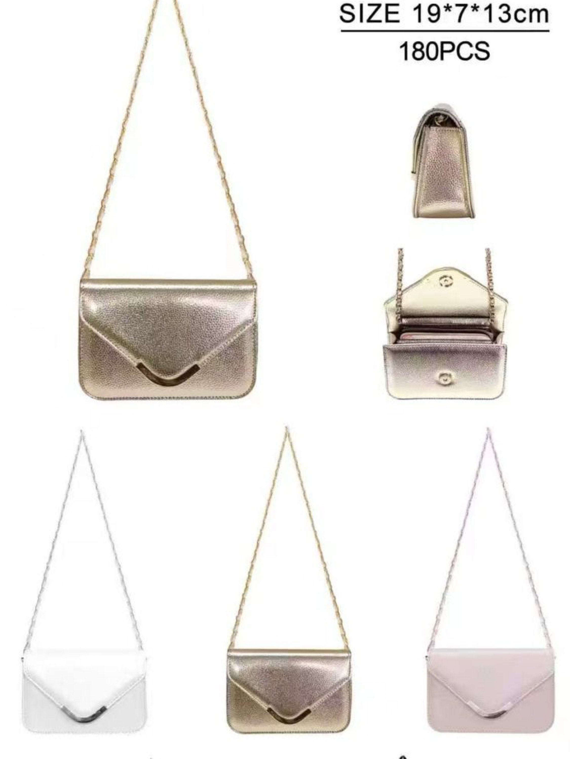 Bolsa envelope com alça de corrente AL-1293-1