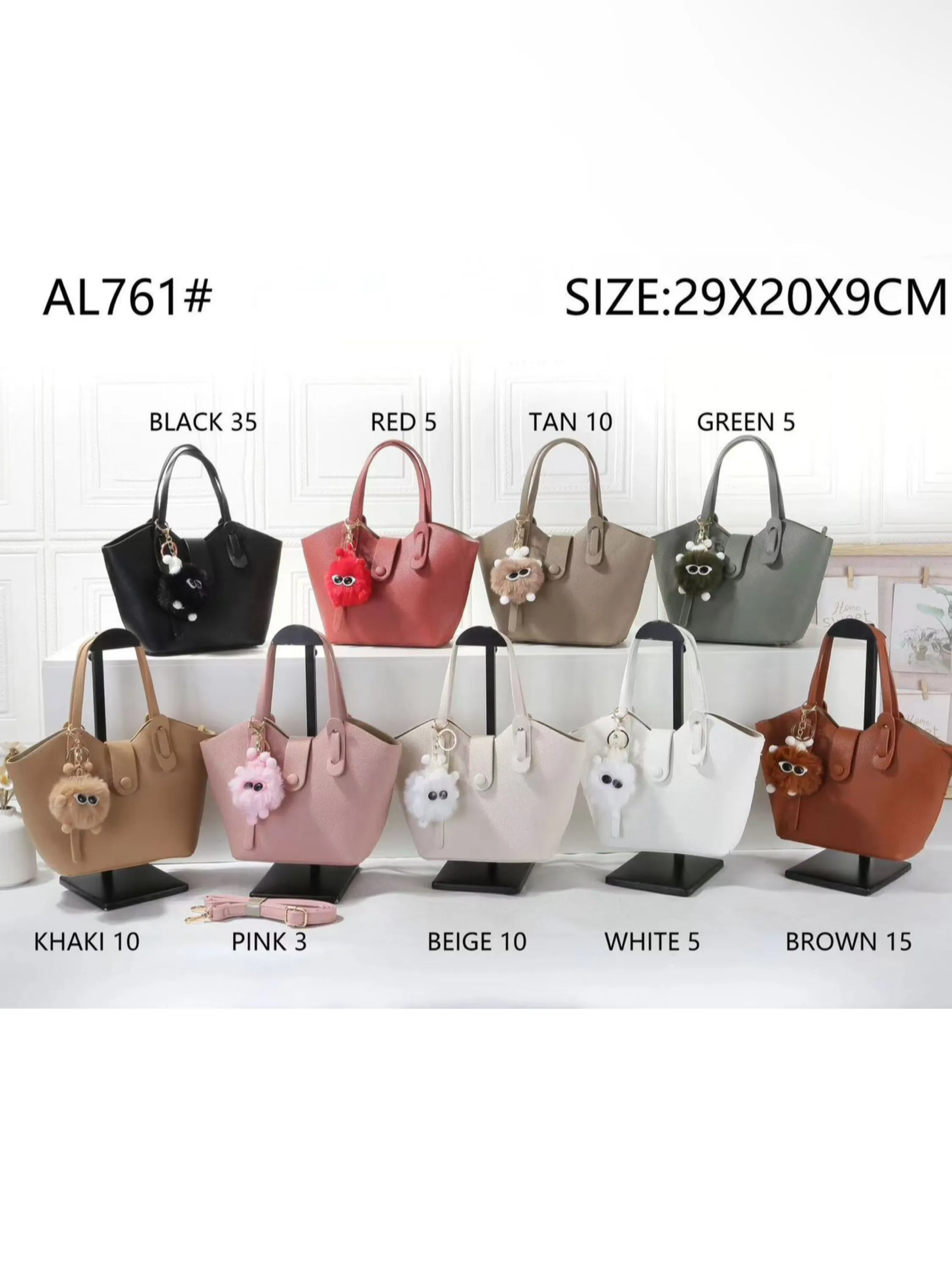 Bolsinha com chaveiro e alça grande bem linda AL-761